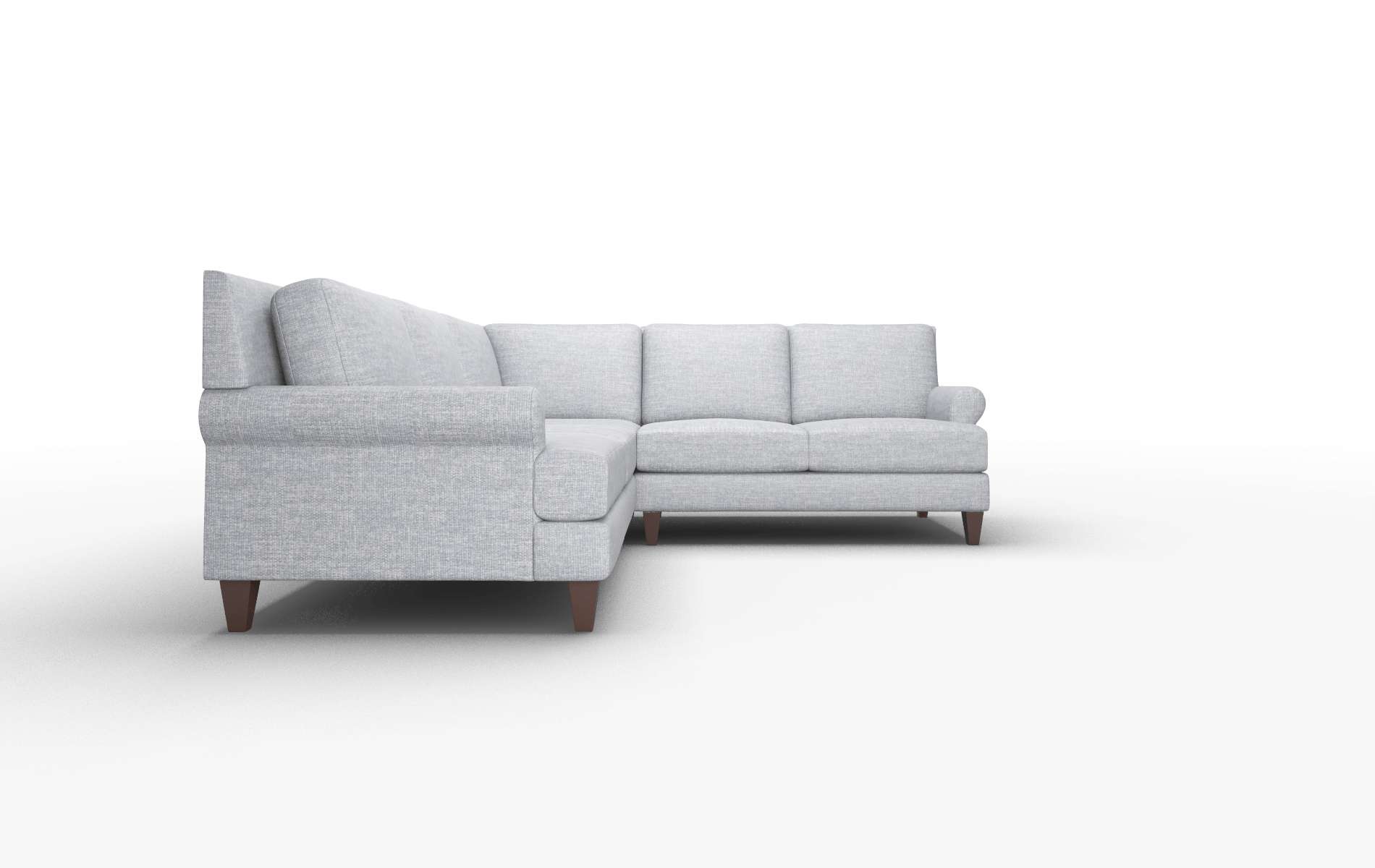 Stockholm Lana Ash Sectional espresso legs 2