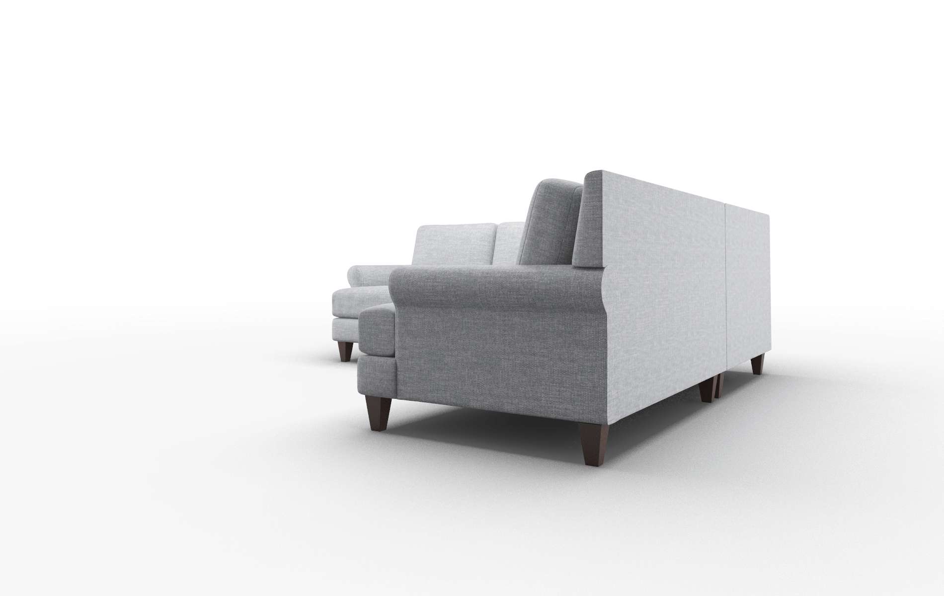 Stockholm Lana Ash Sectional espresso legs 4