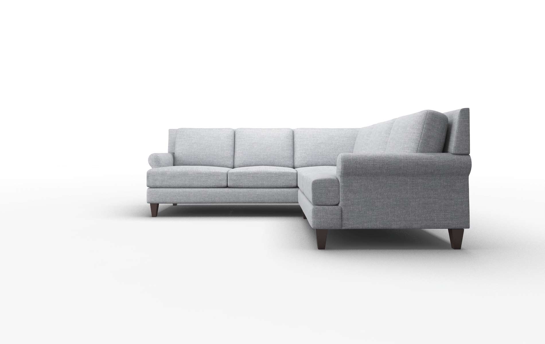 Stockholm Lana Ash Sectional espresso legs 5