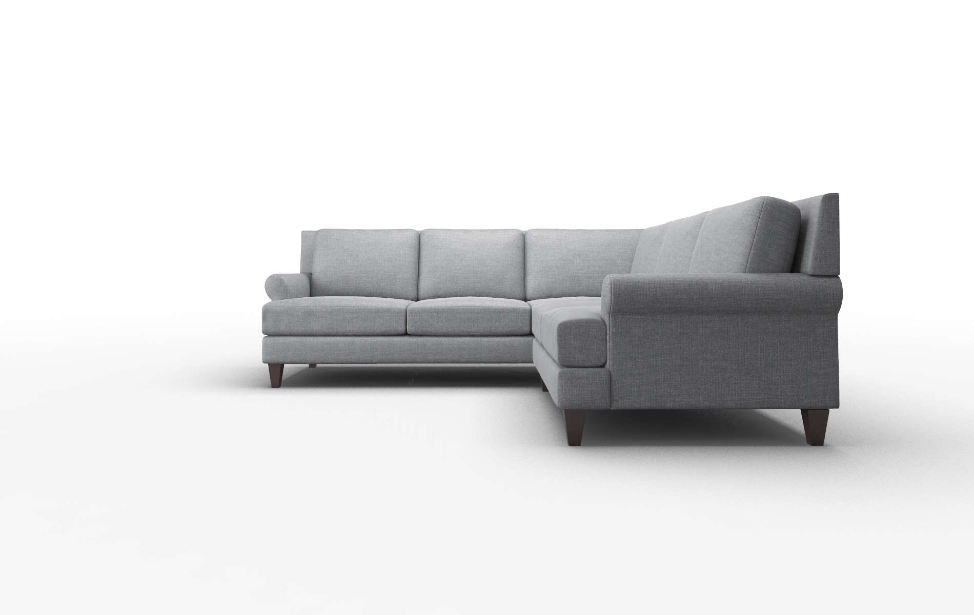 Stockholm Lana Onyx Sectional espresso legs 5