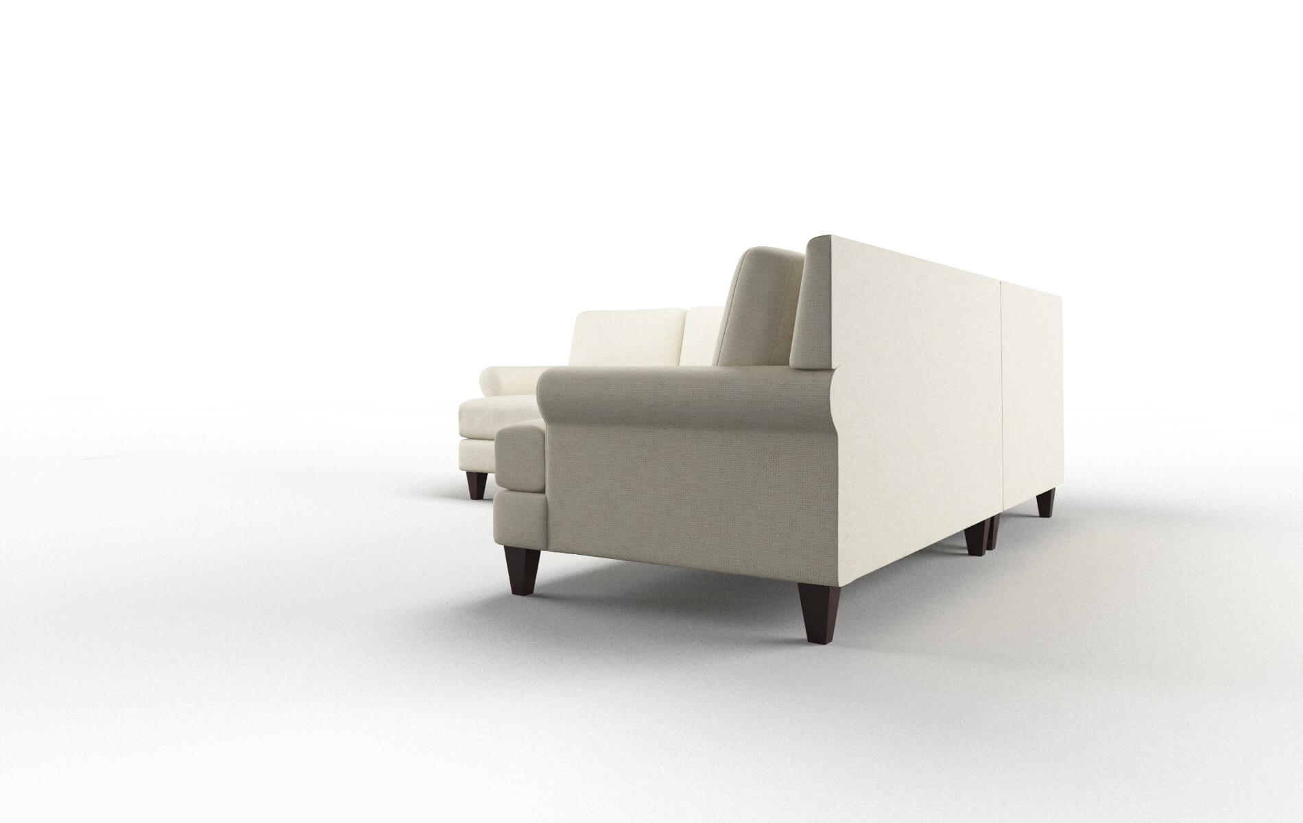 Stockholm Lana Sand Sectional espresso legs 4