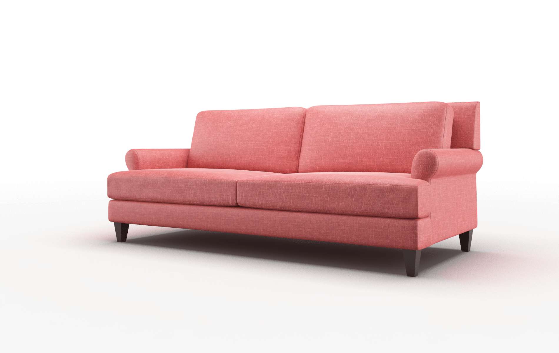 Stockholm Leslie Poppy Sofa espresso legs 4