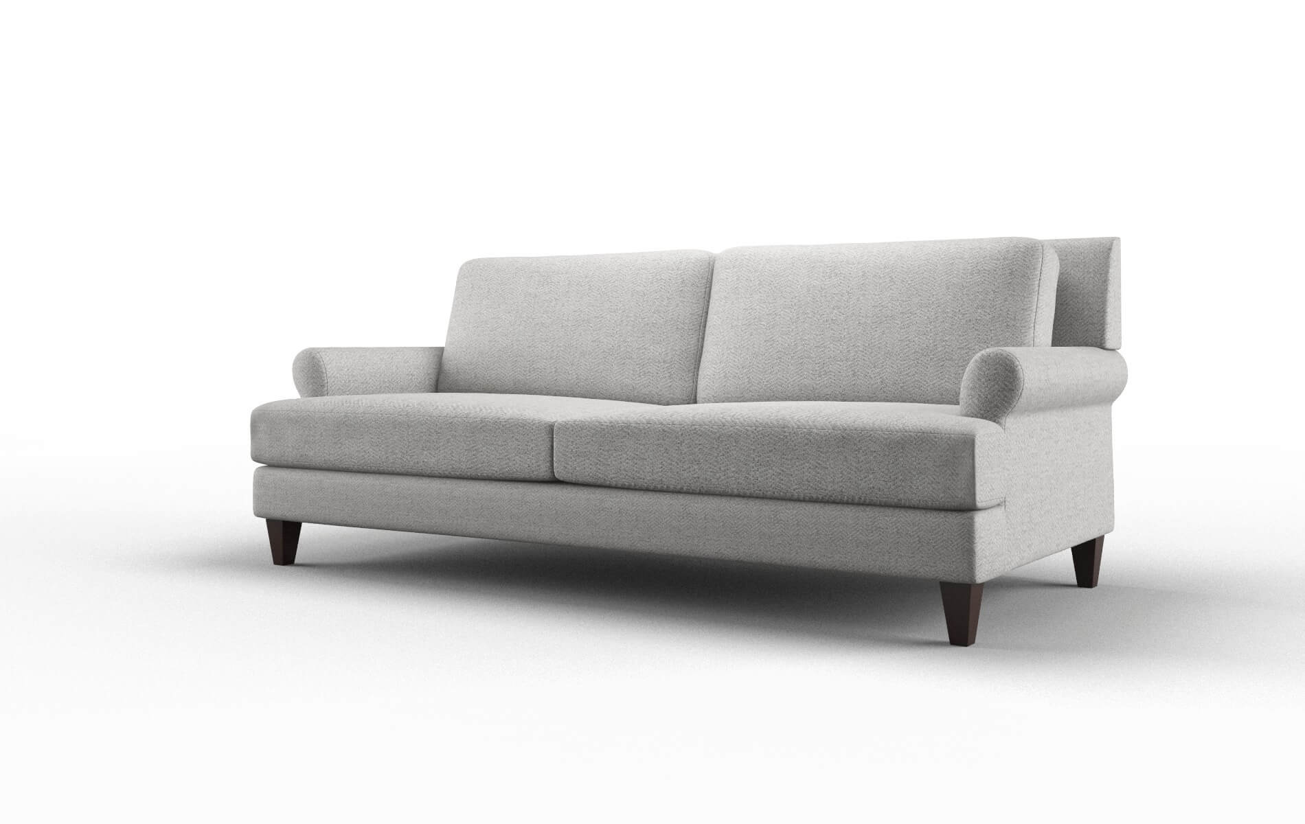Stockholm Malibu Dove Sofa espresso legs 4