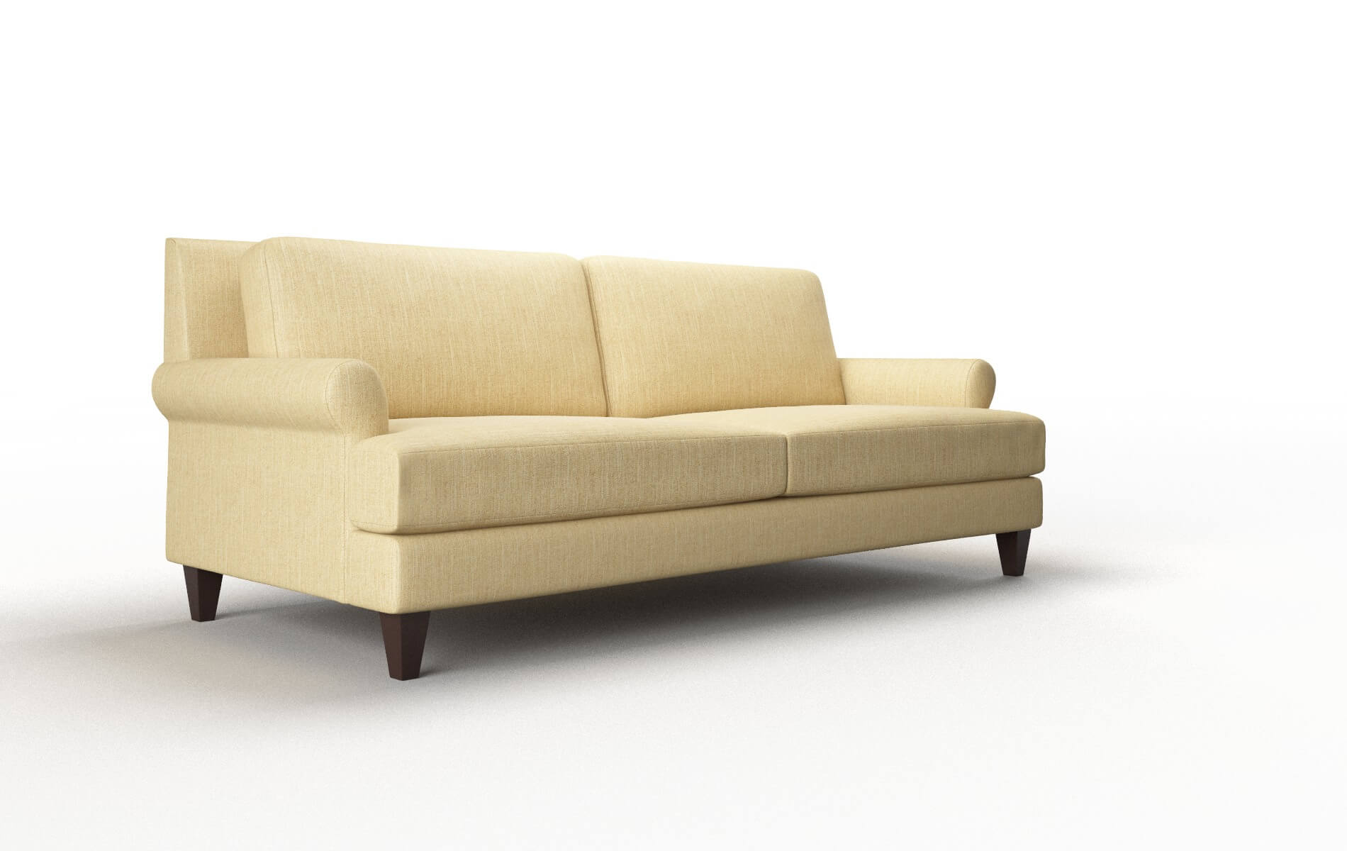 Stockholm Malibu Maize Sofa espresso legs 2