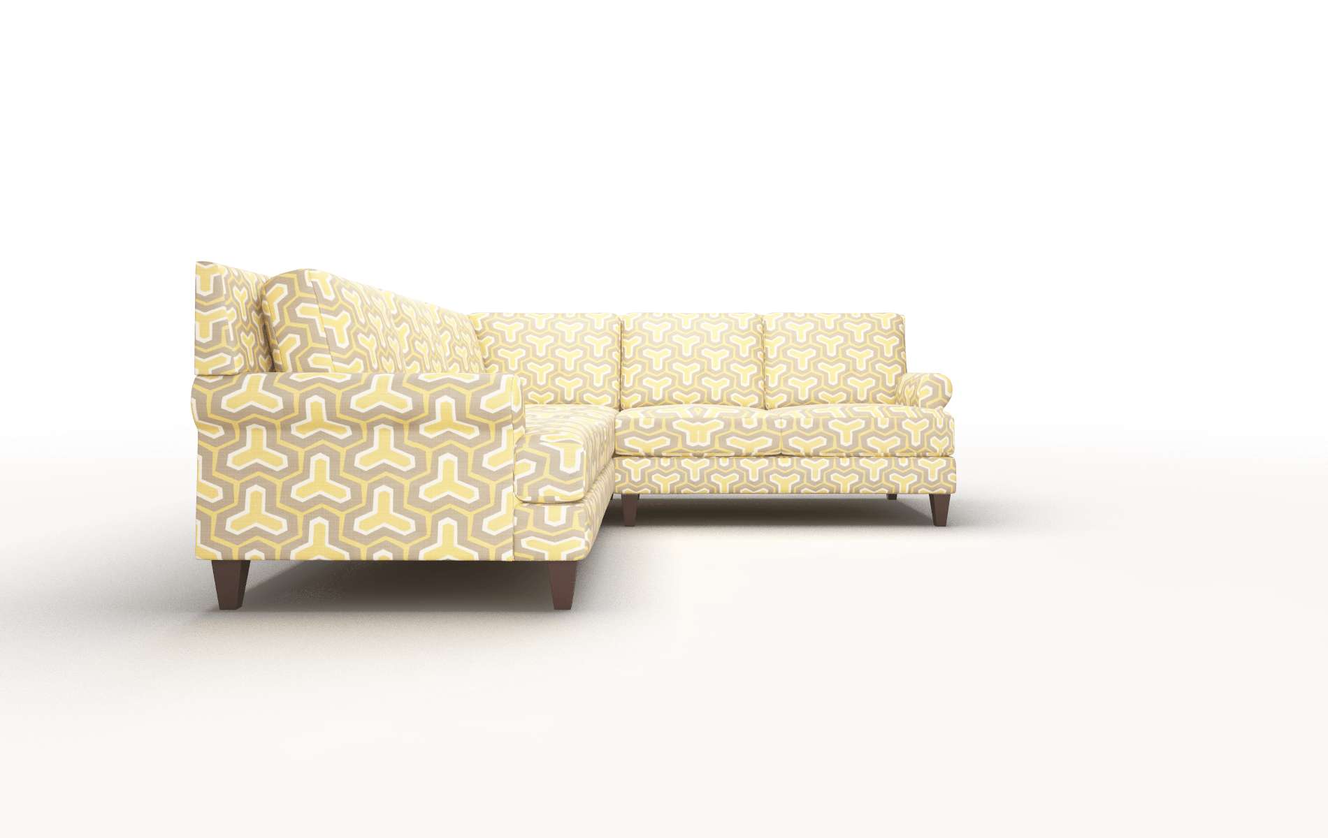 Stockholm Merci Dijon Sectional espresso legs 2