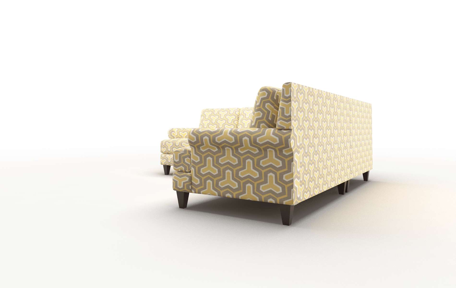 Stockholm Merci Dijon Sectional espresso legs 4