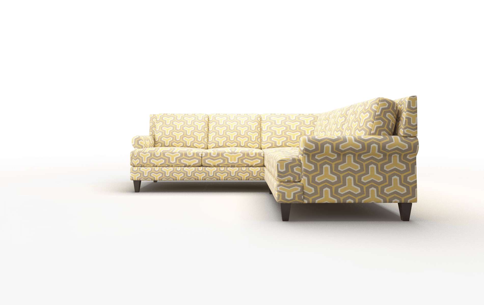 Stockholm Merci Dijon Sectional espresso legs 5