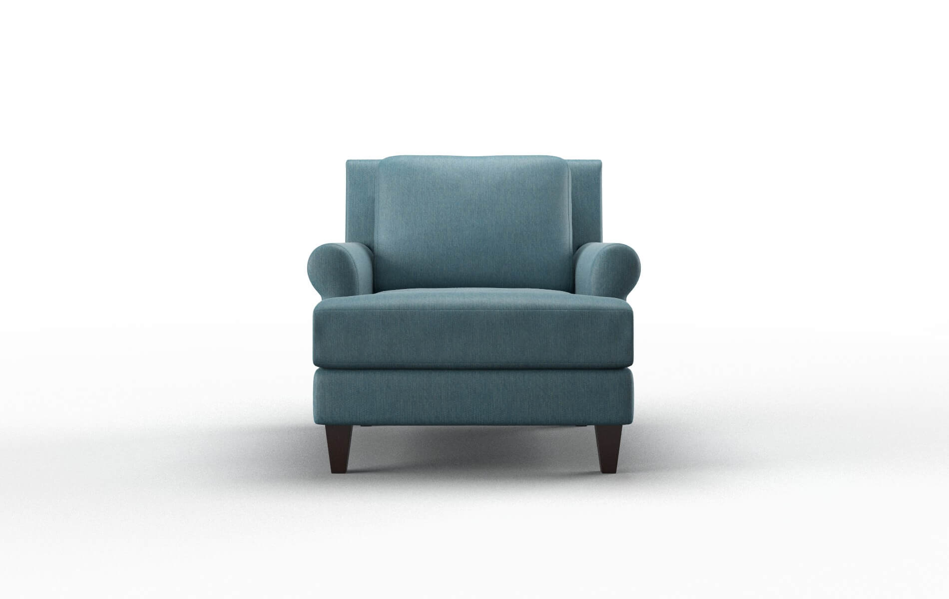 Stockholm Merit peacock Chair Espresso Legs  1
