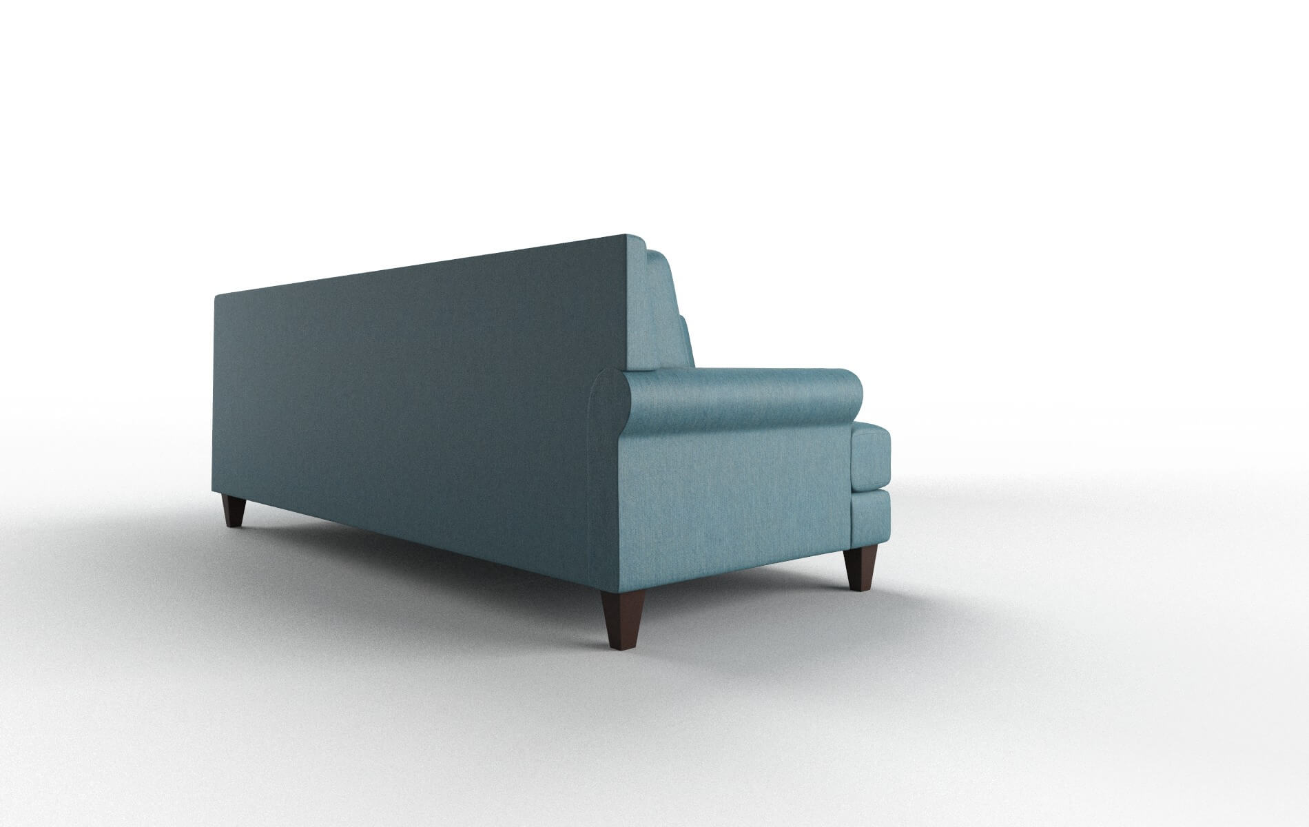 Stockholm Merit Peacock Sectional espresso legs 3