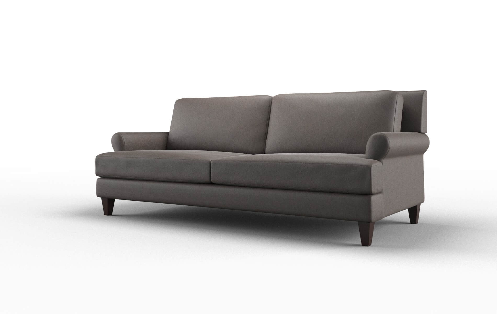 Stockholm Naples Graphite Sofa espresso legs 4