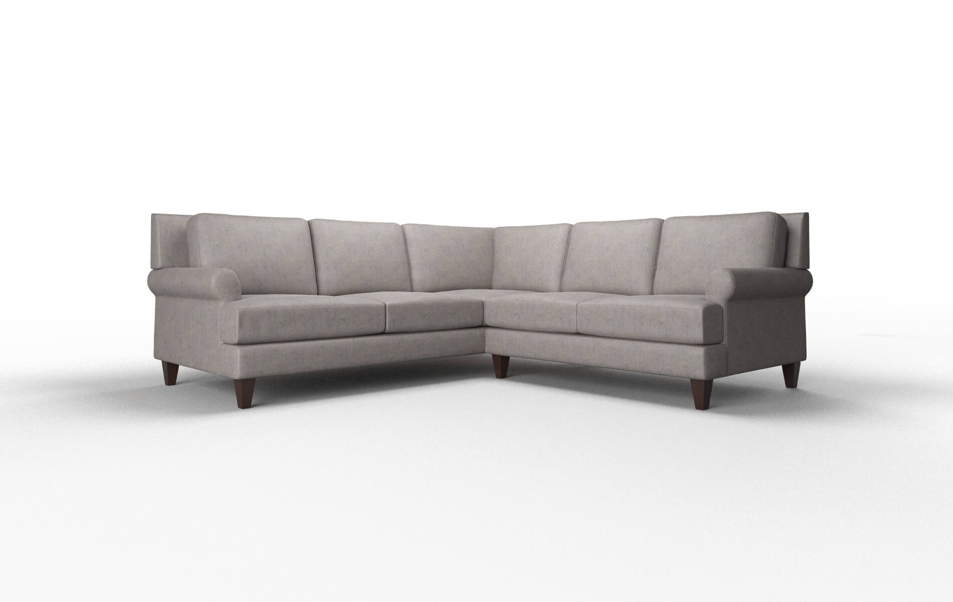 Stockholm Noble Otter Sectional espresso legs 1