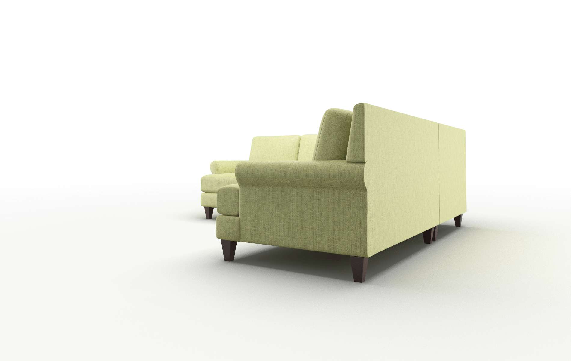 Stockholm Notion Appletini Sectional espresso legs 4