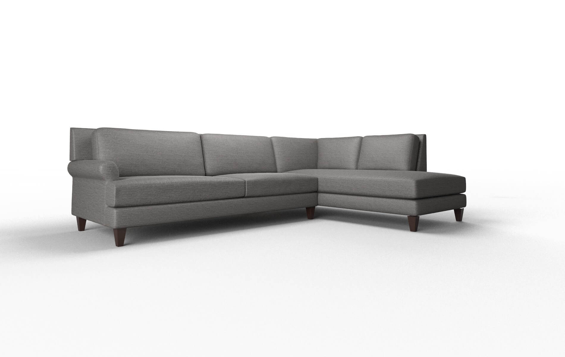 Stockholm Oscar Charcoal Panel espresso legs 2