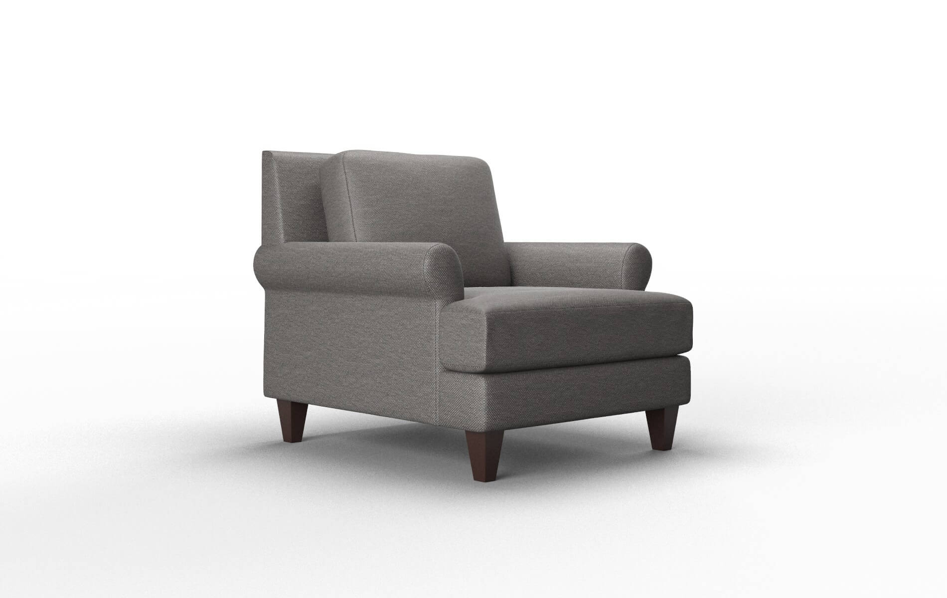 Stockholm Oscar Grey Chair espresso legs 2