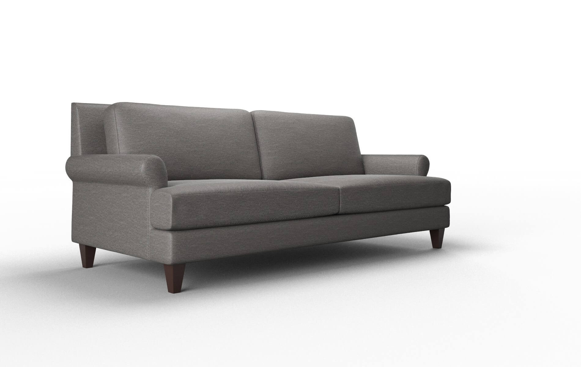 Stockholm Oscar Grey Sofa espresso legs 2