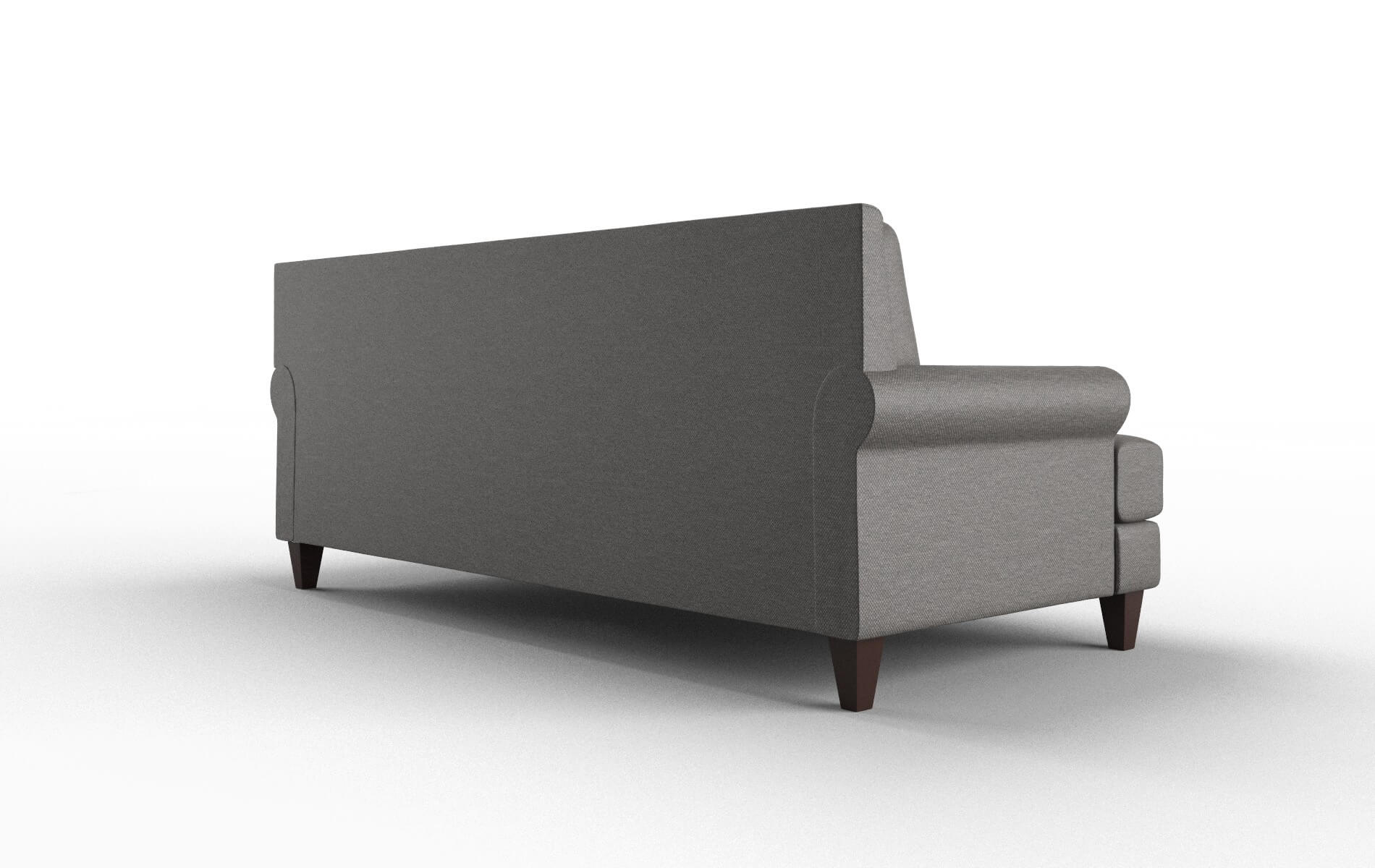 Stockholm Oscar Grey Sofa espresso legs 5