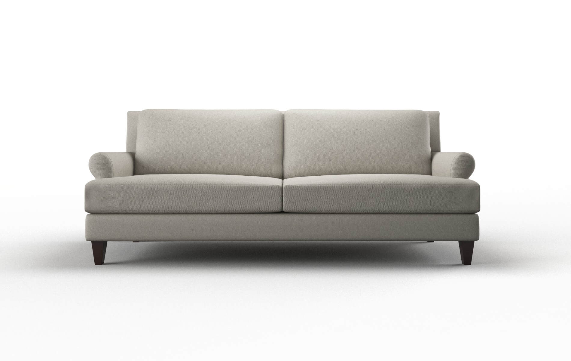 Stockholm Oscar Silver Sofa espresso legs 1