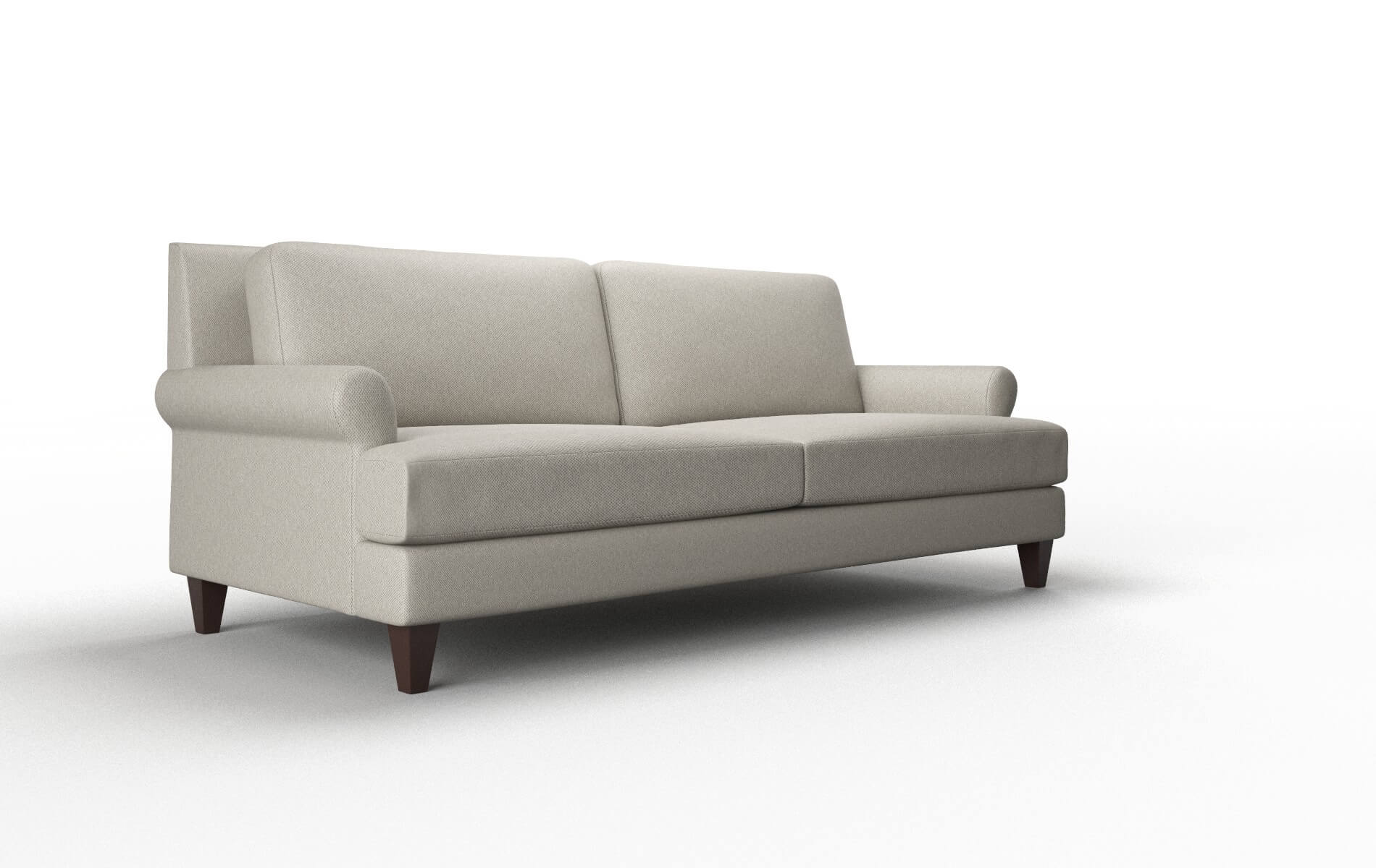 Stockholm Oscar Silver Sofa espresso legs 2