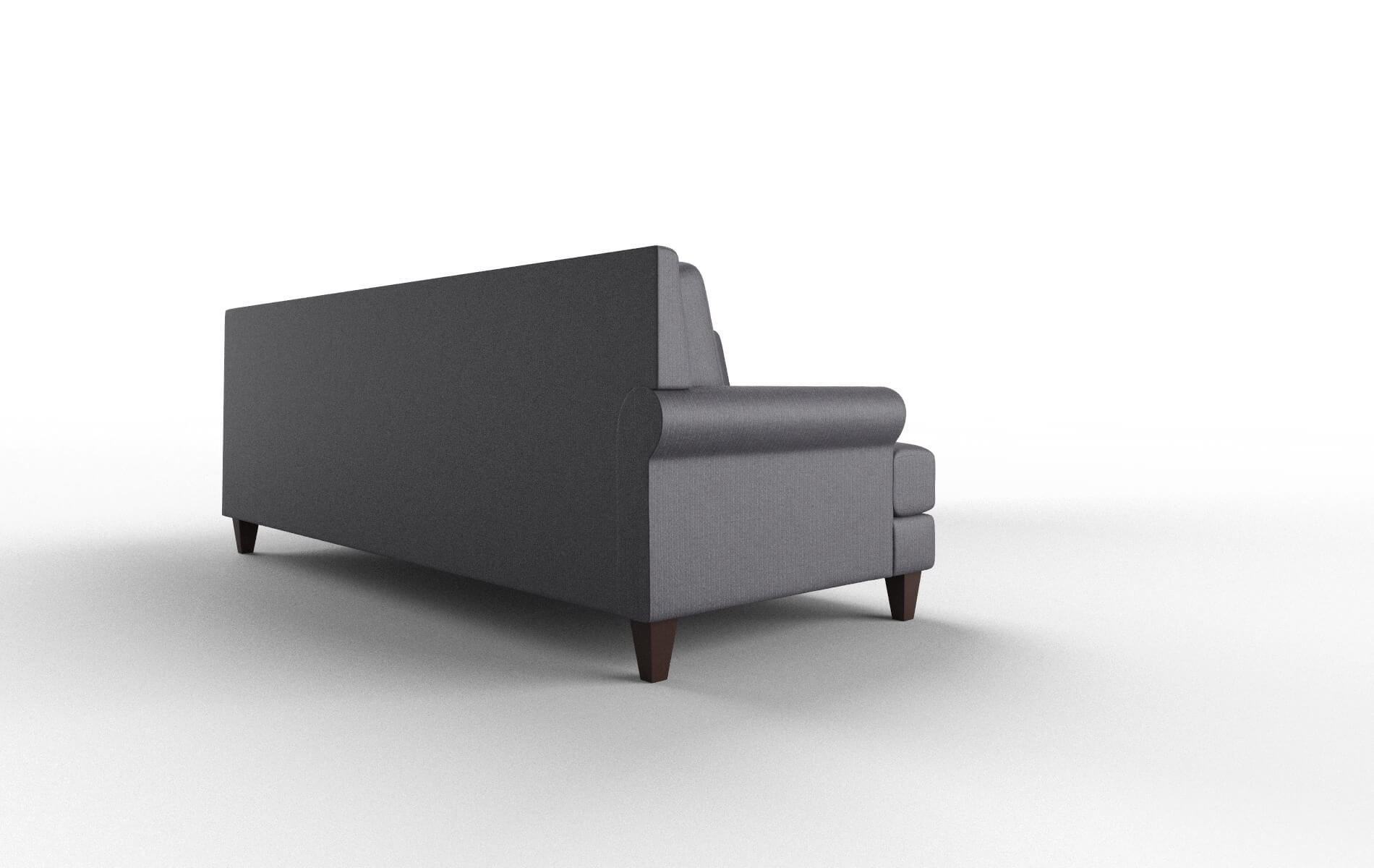 Stockholm Parker Charcoal Sectional espresso legs 3
