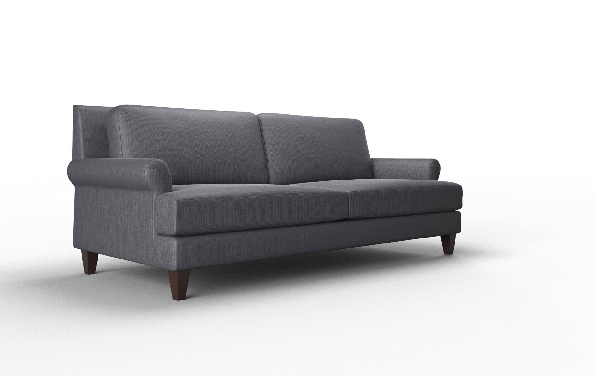 Stockholm Parker Charcoal Sofa espresso legs 2
