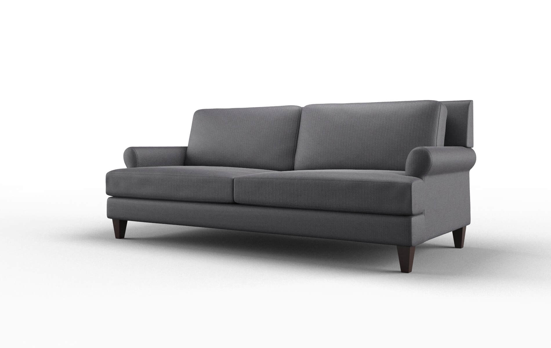 Stockholm Parker Charcoal Sofa espresso legs 4