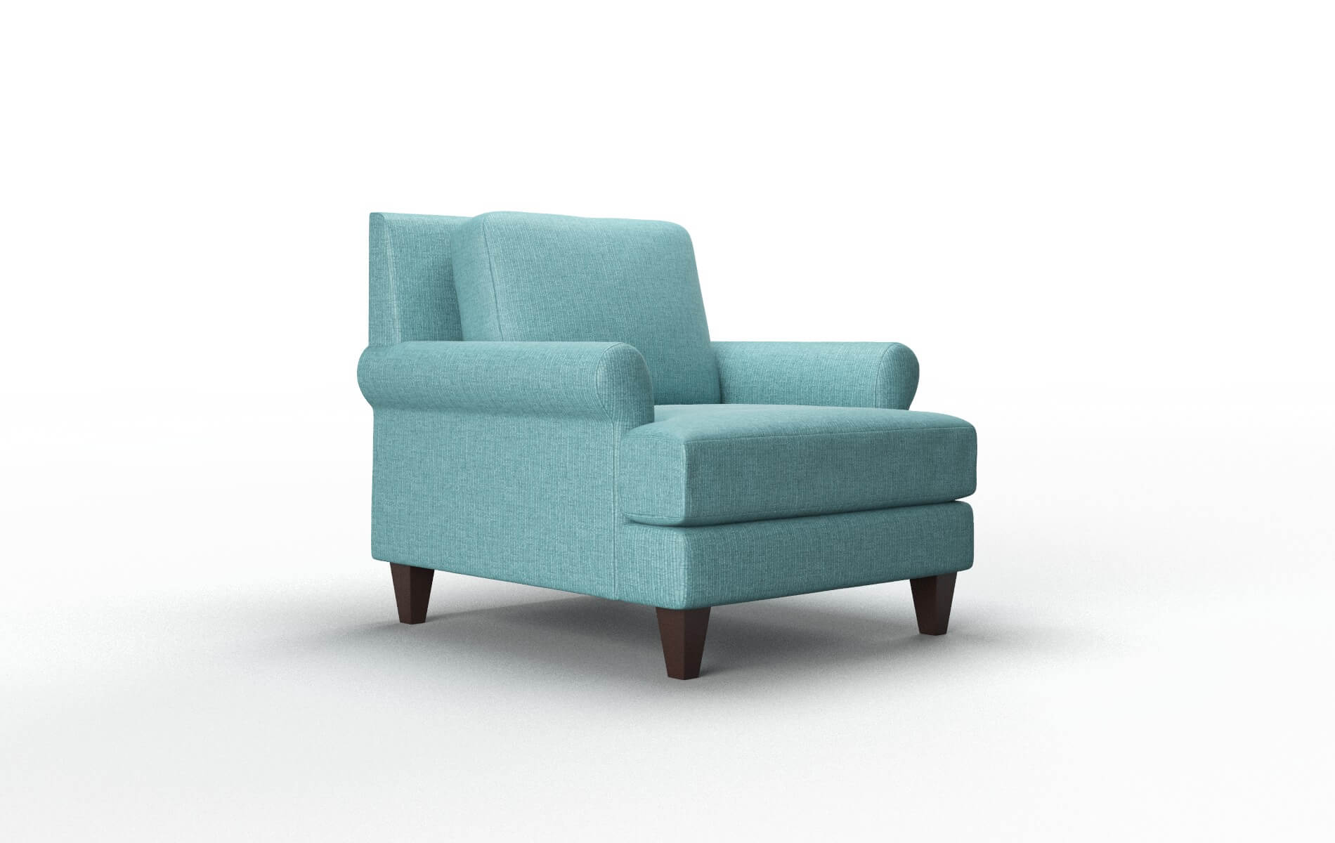 Stockholm Parker Turquoise Chair espresso legs 2
