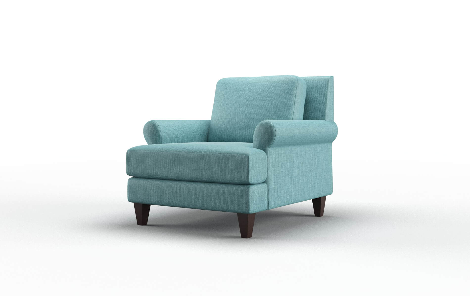 Stockholm Parker Turquoise Chair espresso legs 4