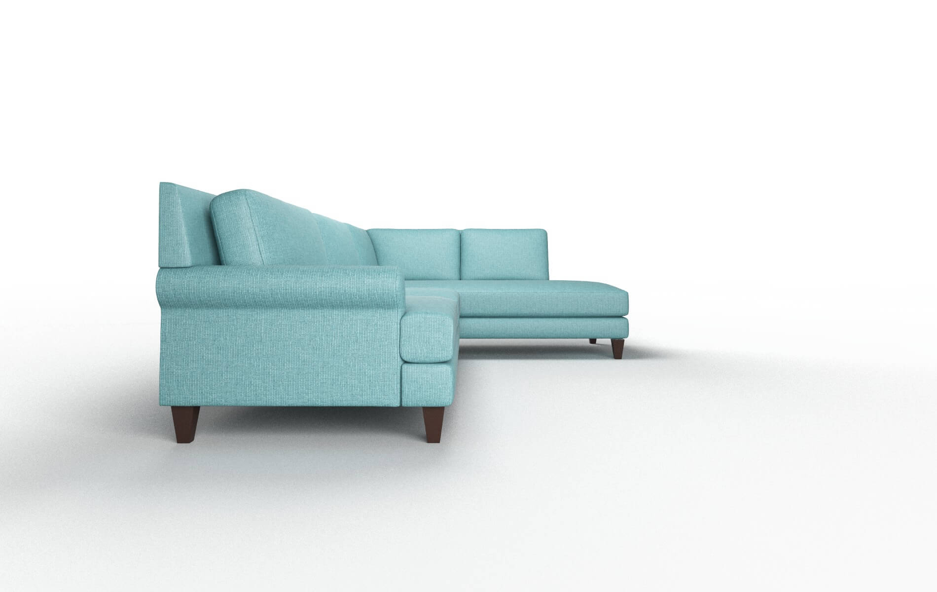 Stockholm Parker Turquoise Panel espresso legs 3