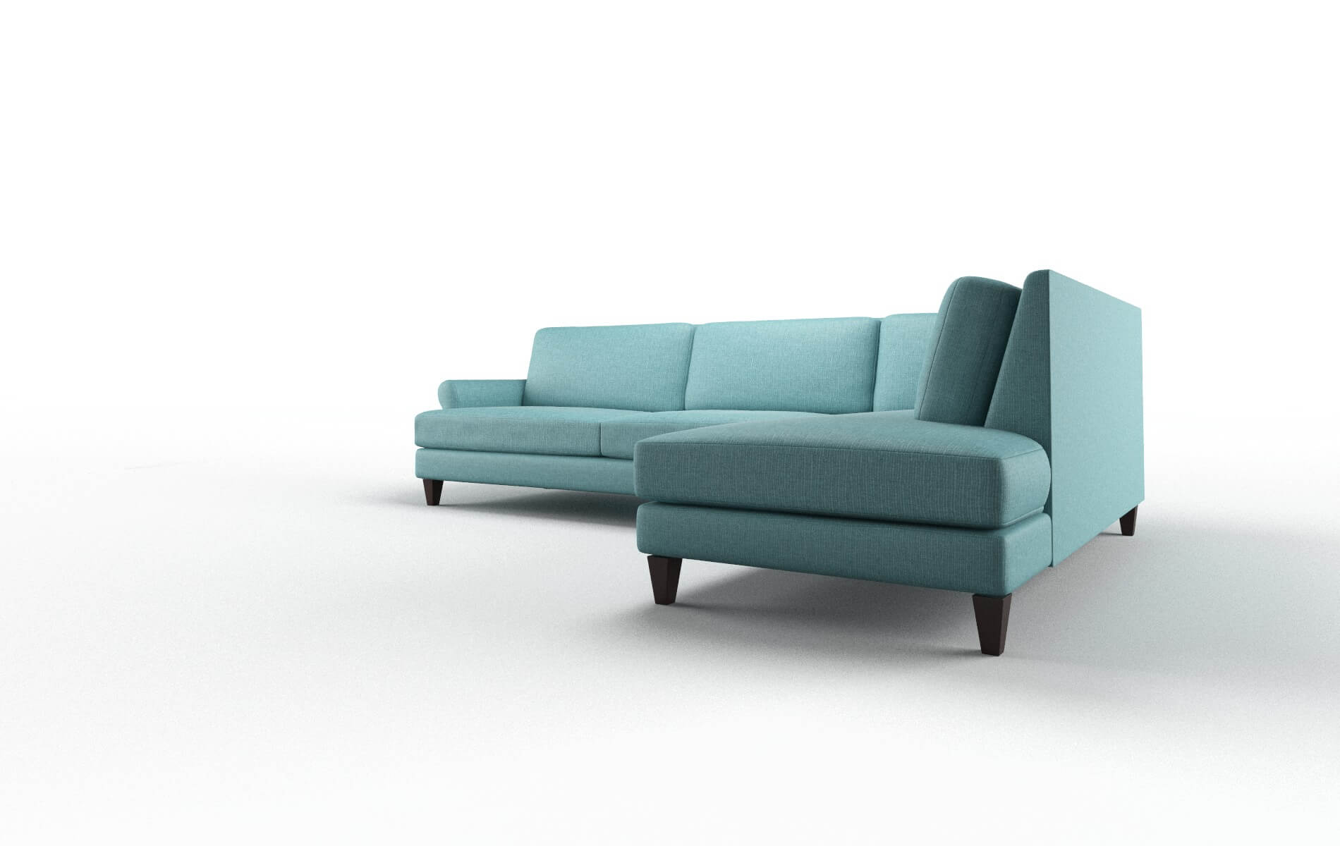 Stockholm Parker Turquoise Panel espresso legs 4
