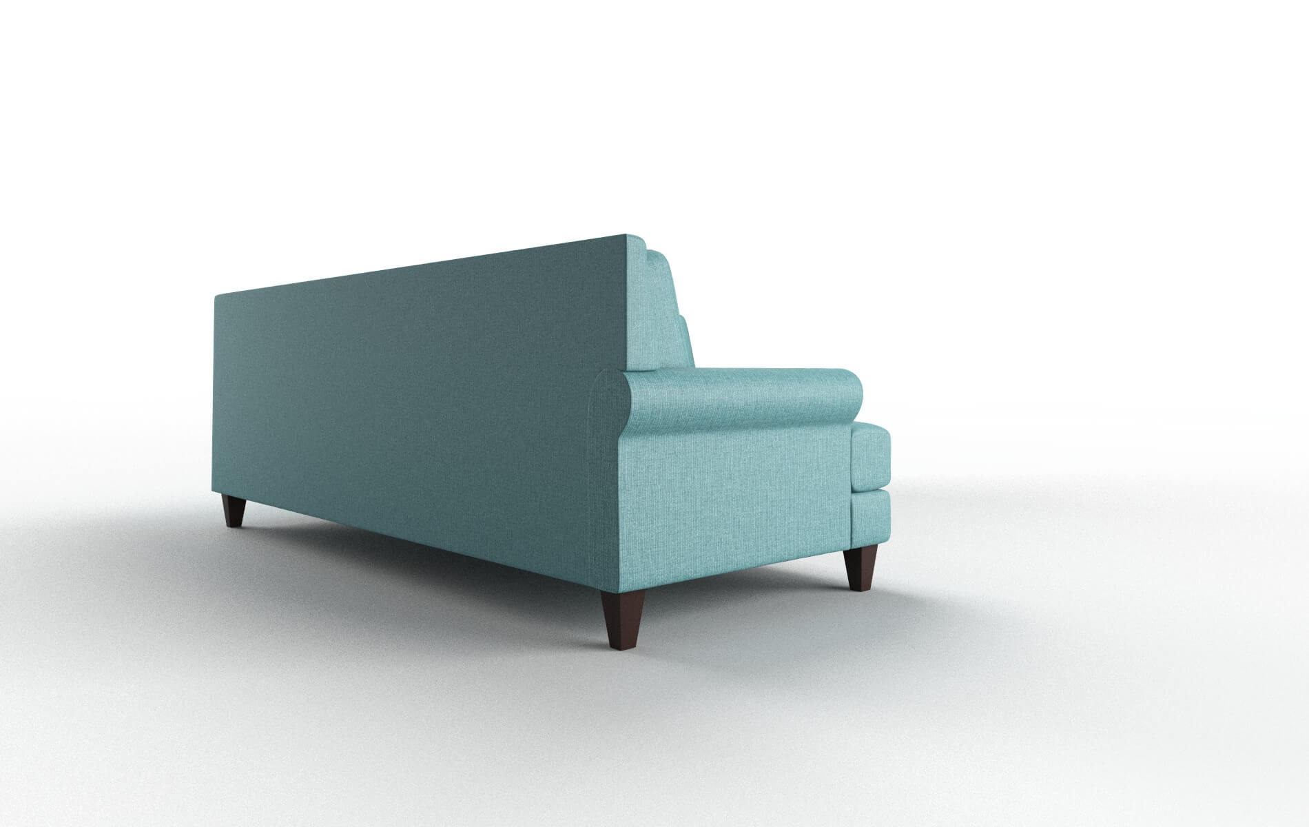 Stockholm Parker Turquoise Sectional espresso legs 3
