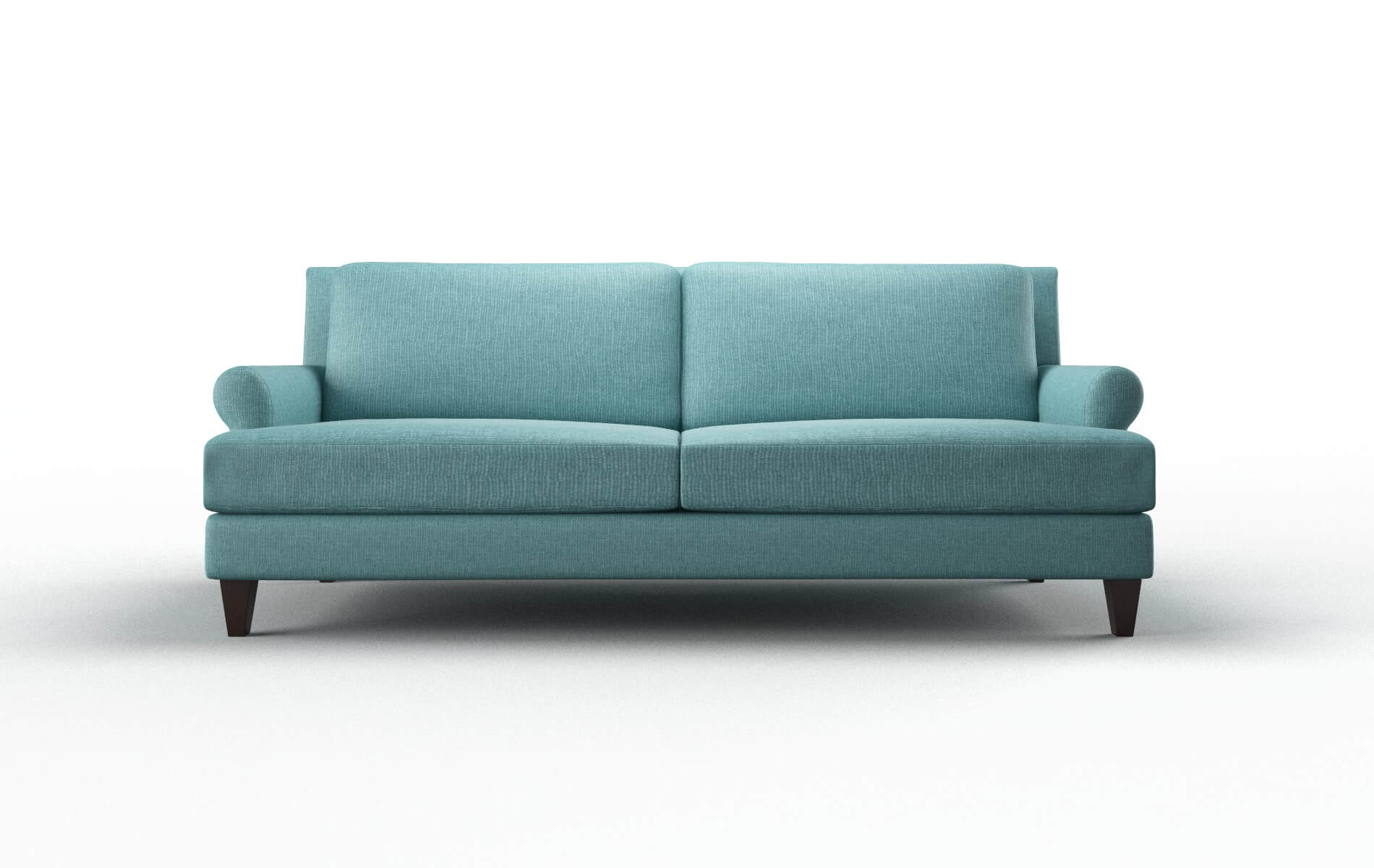 Stockholm Parker Turquoise Sofa espresso legs 1