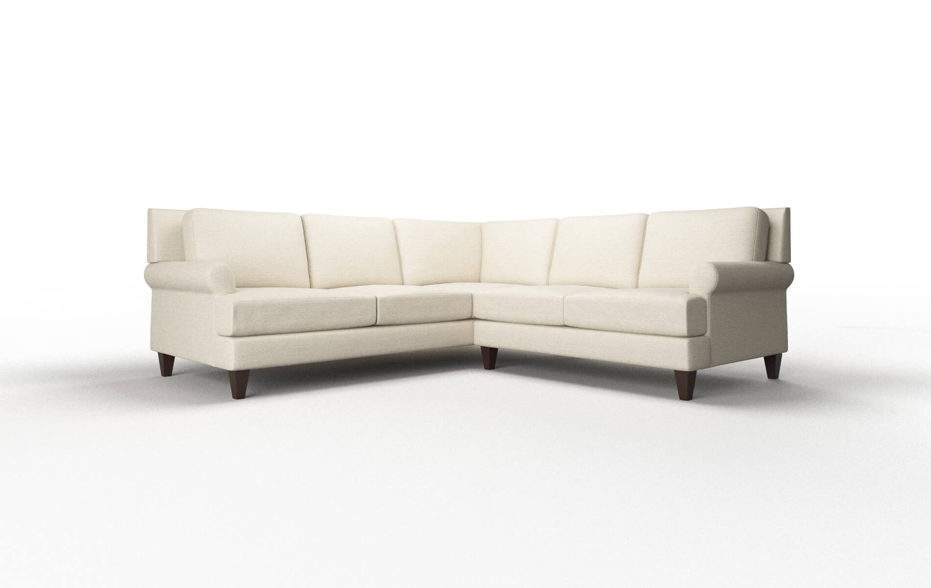 Stockholm Phoenix Birch Sectional espresso legs 1