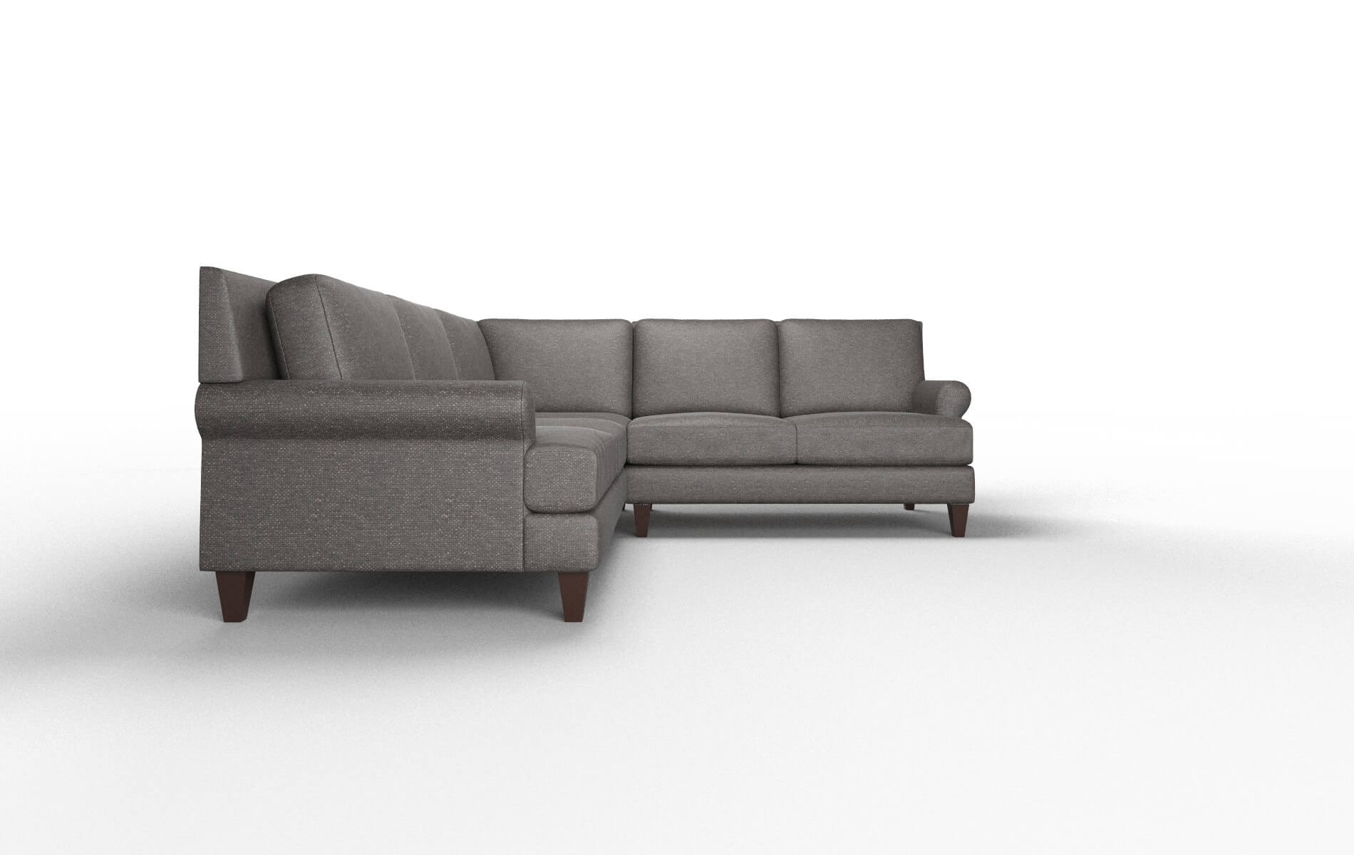Stockholm Phoenix Chocolate Sectional espresso legs 2