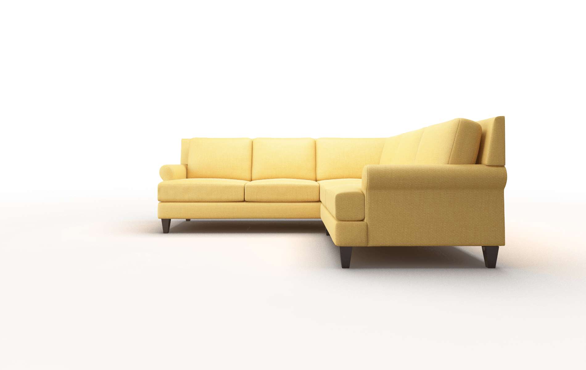 Stockholm Portland Dijon Sectional espresso legs 5