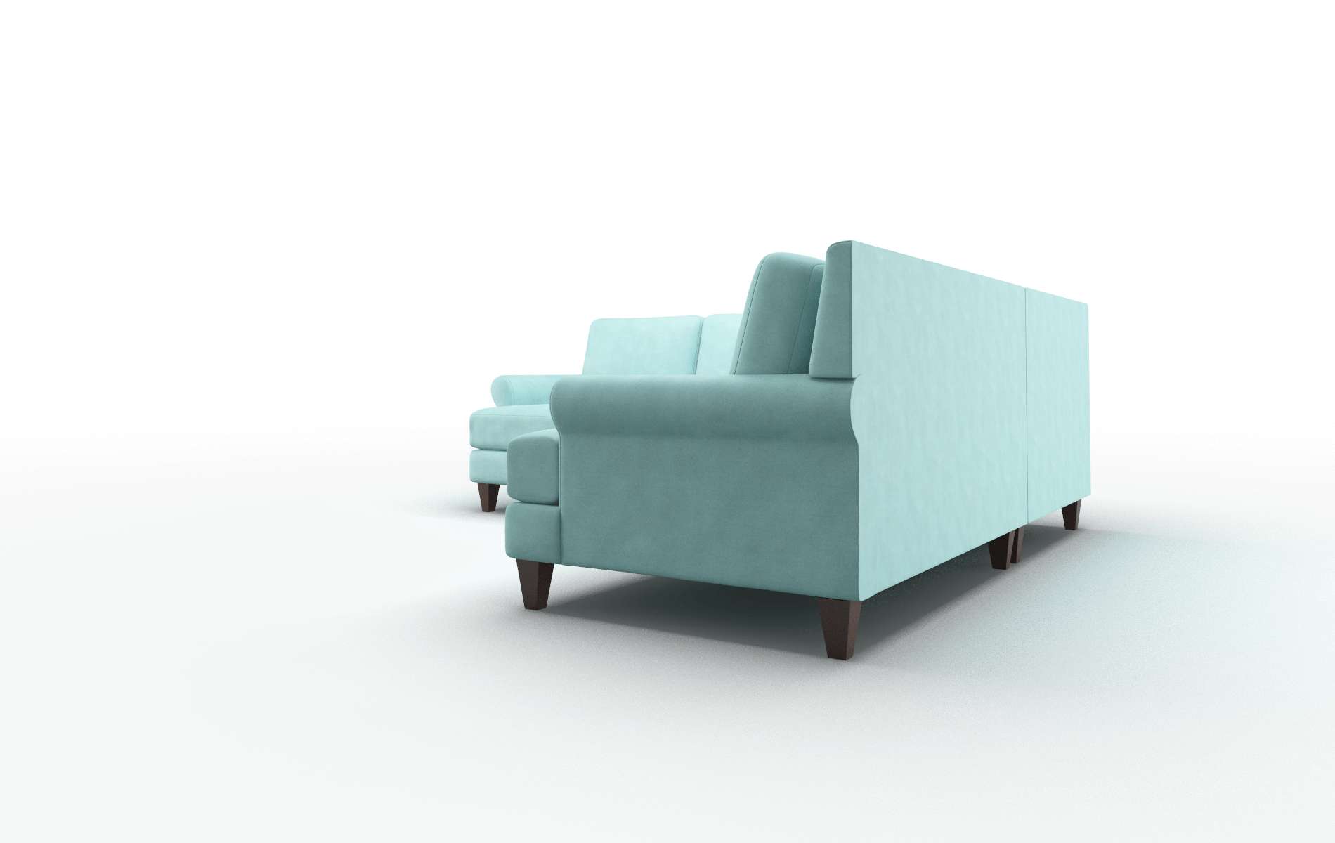 Stockholm Portland Mercury Sectional espresso legs 4