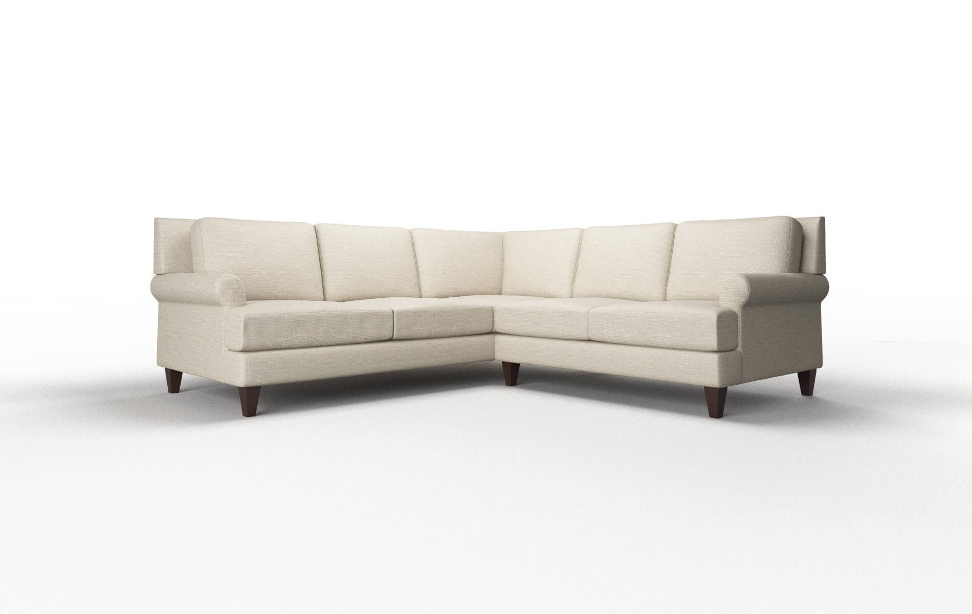 Stockholm Prime Dusk Sectional espresso legs 1