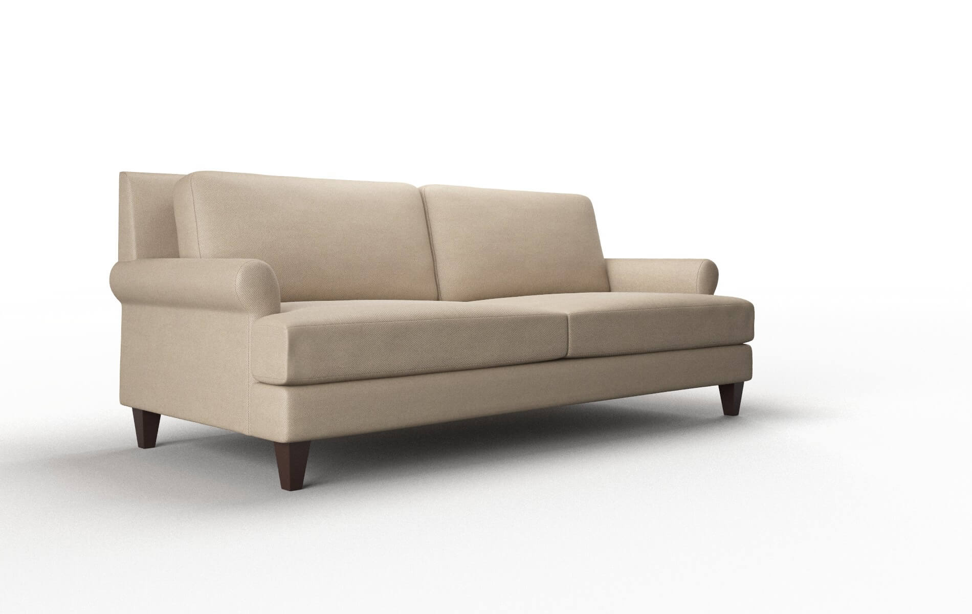 Stockholm Rocket Cappuccino Sofa espresso legs 2