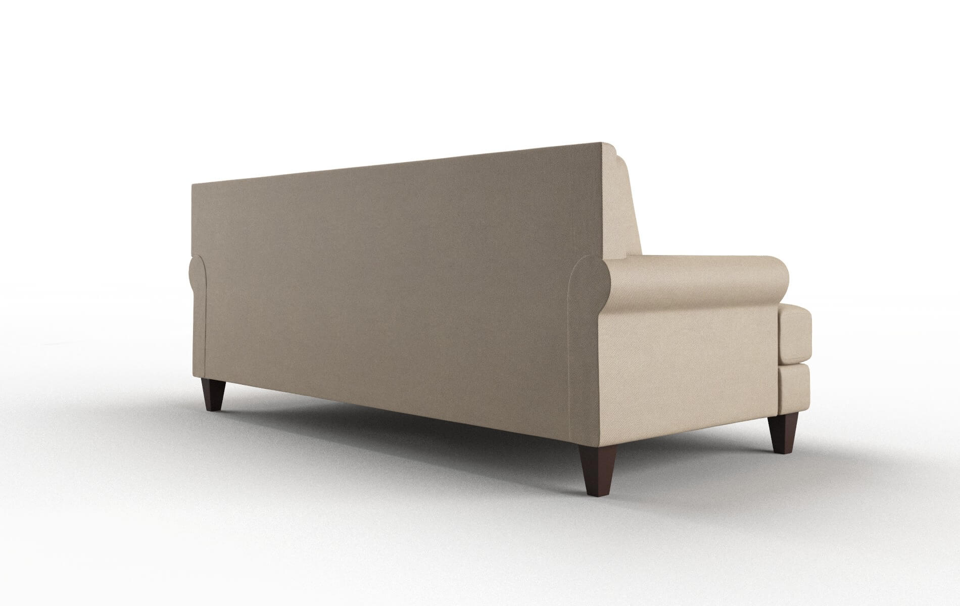 Stockholm Rocket Cappuccino Sofa espresso legs 5