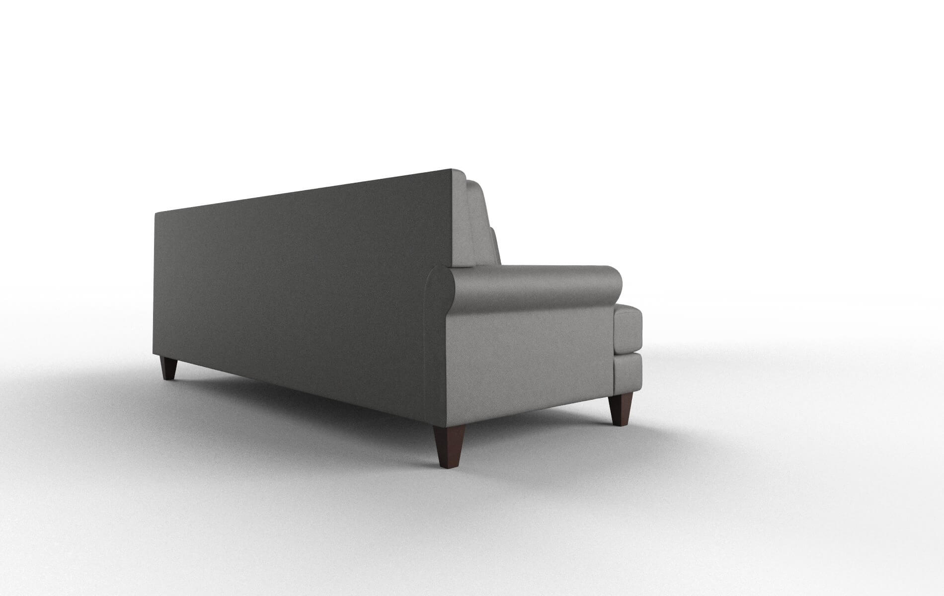 Stockholm Rocket Charcoal Sectional espresso legs 3