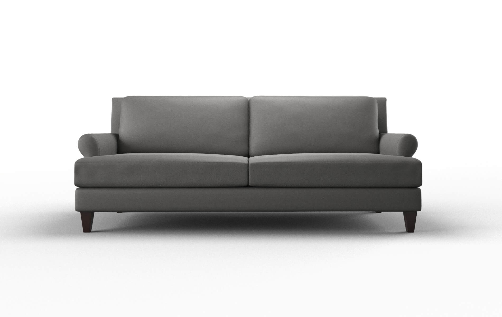 Stockholm Rocket Charcoal Sofa espresso legs 1