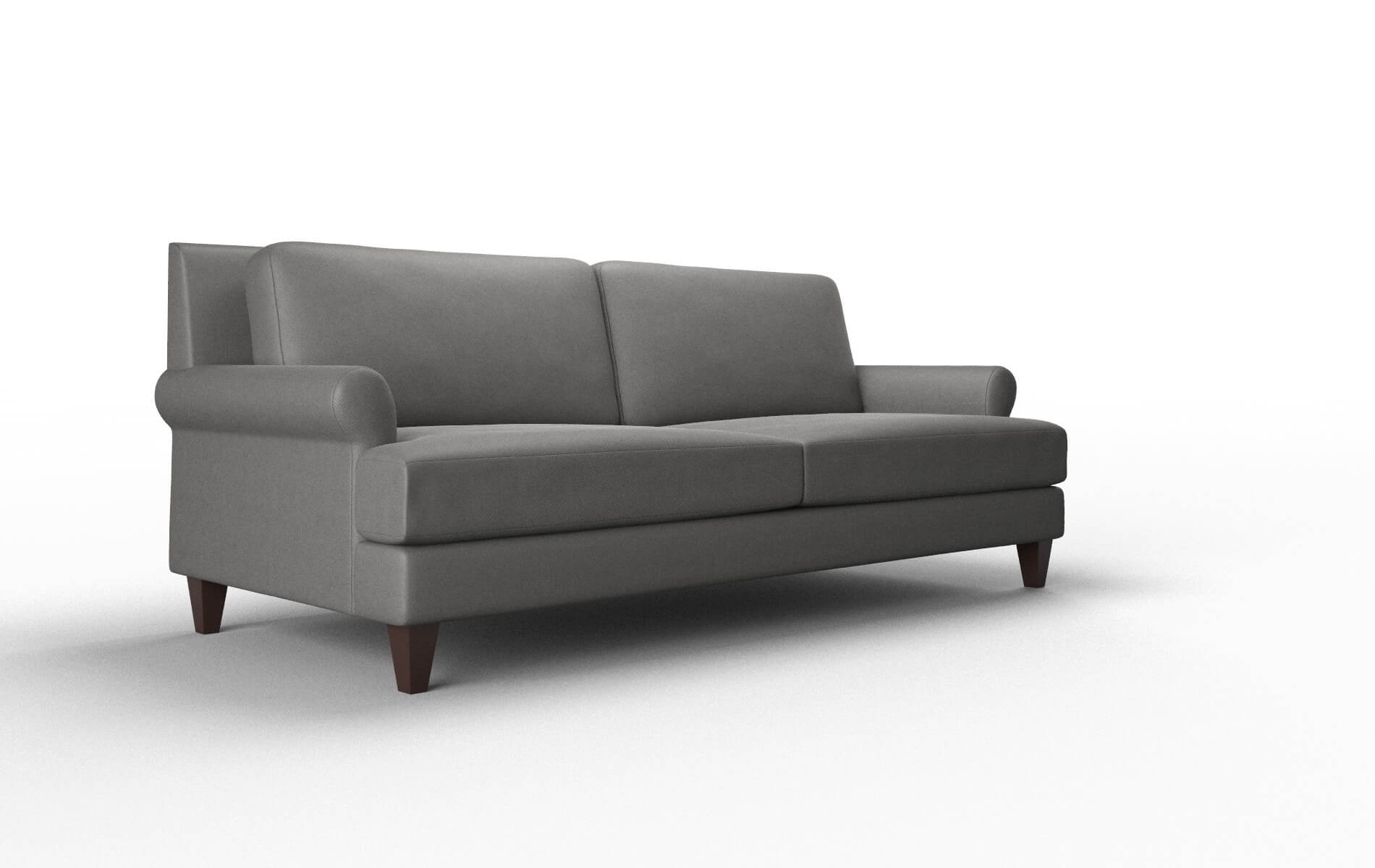 Stockholm Rocket Charcoal Sofa espresso legs 2