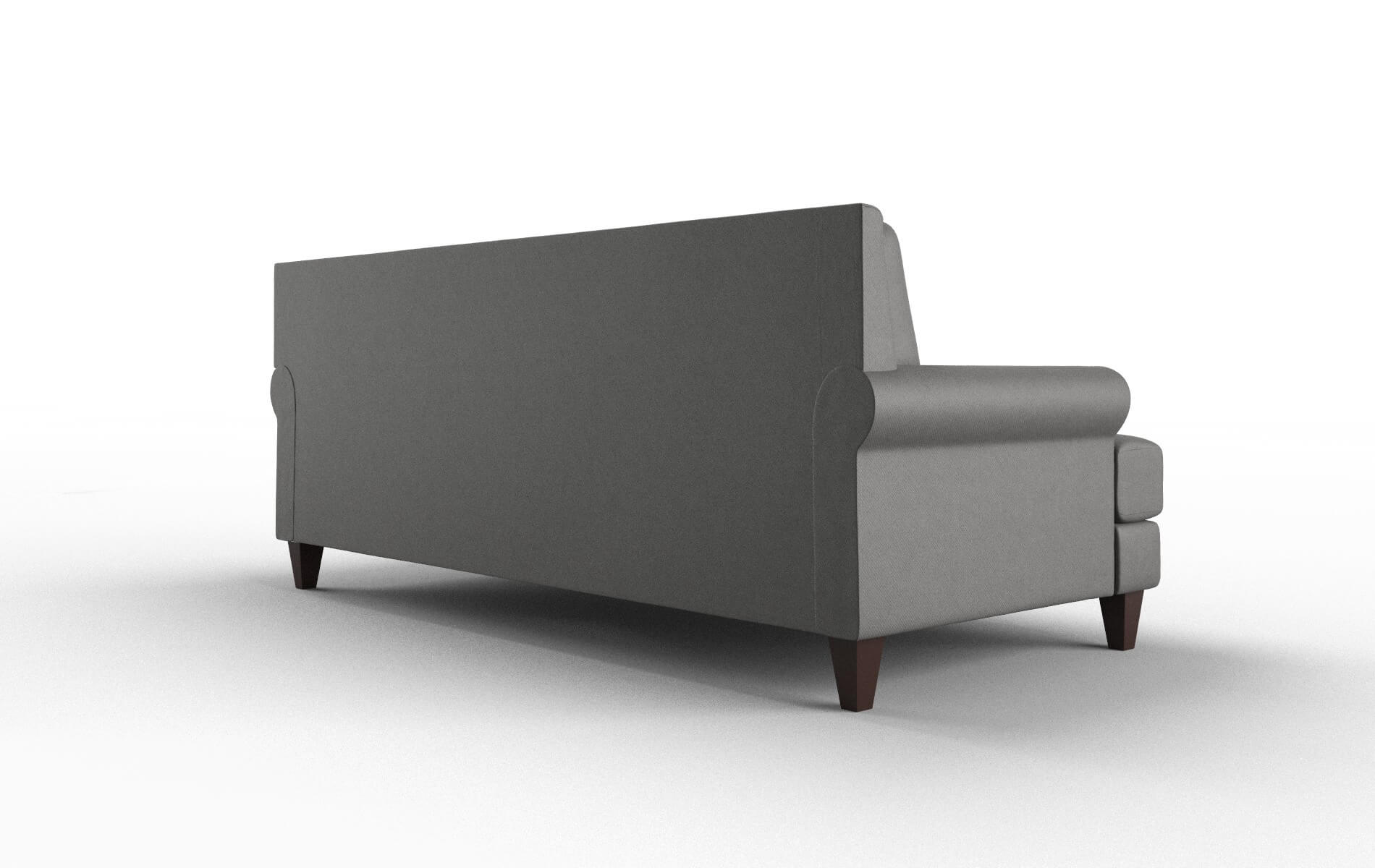 Stockholm Rocket Charcoal Sofa espresso legs 5