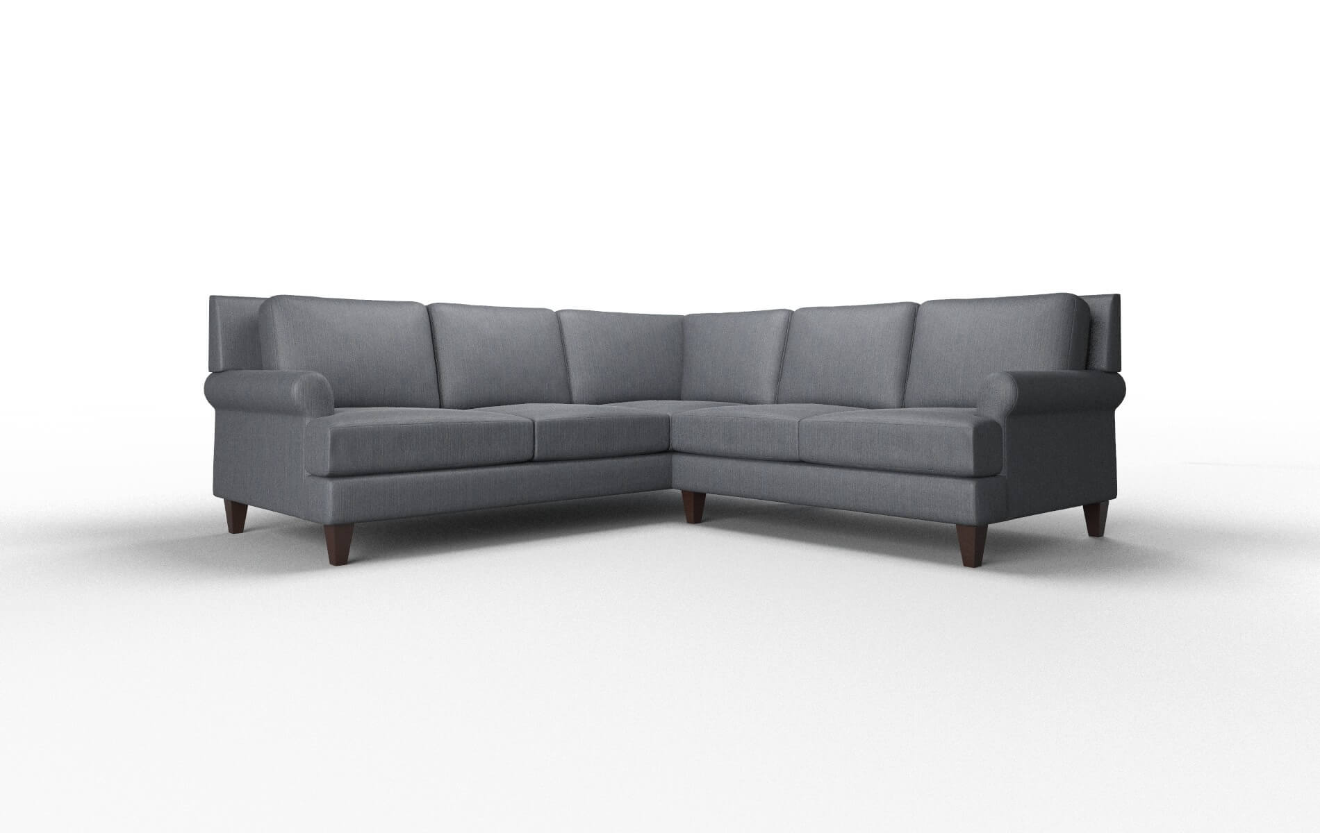 Stockholm Rocket Eclipse Sectional espresso legs 1