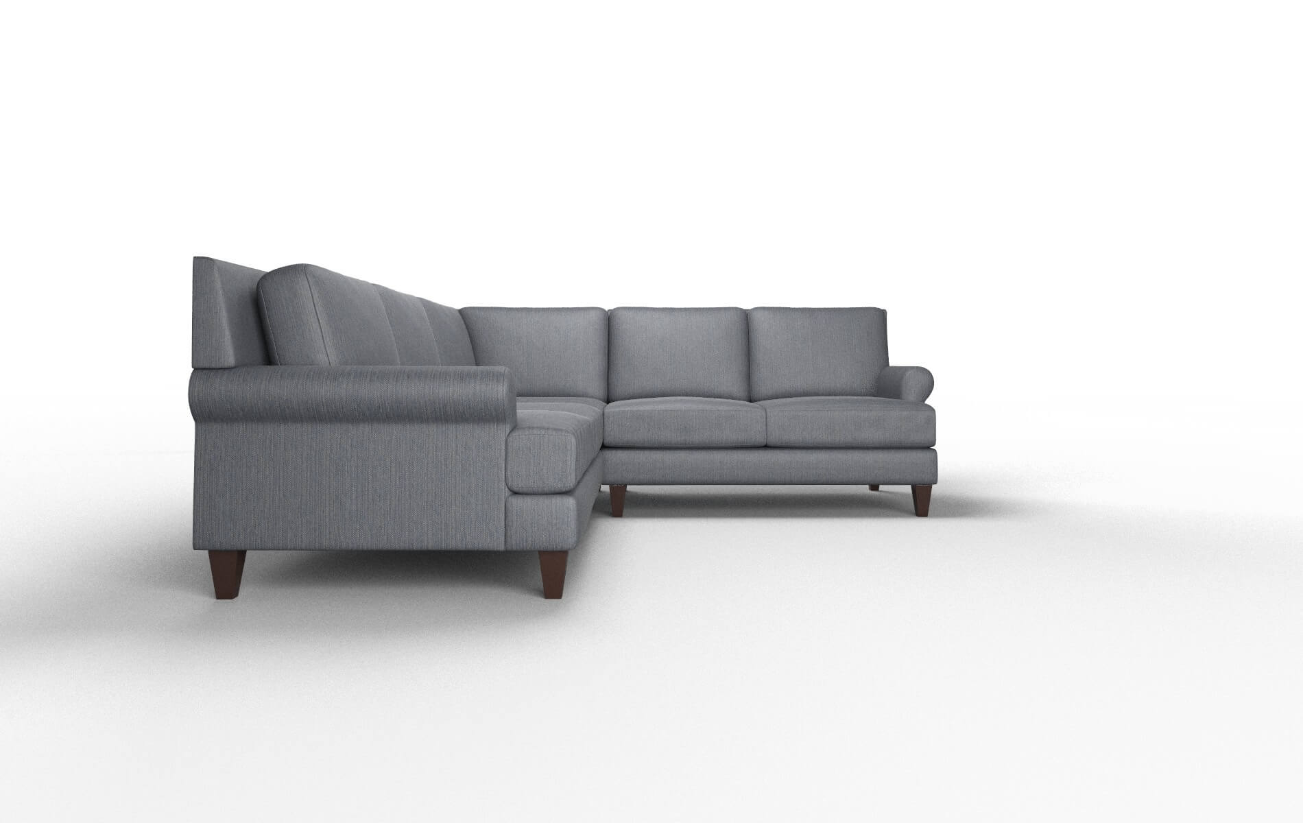 Stockholm Rocket Eclipse Sectional espresso legs 2