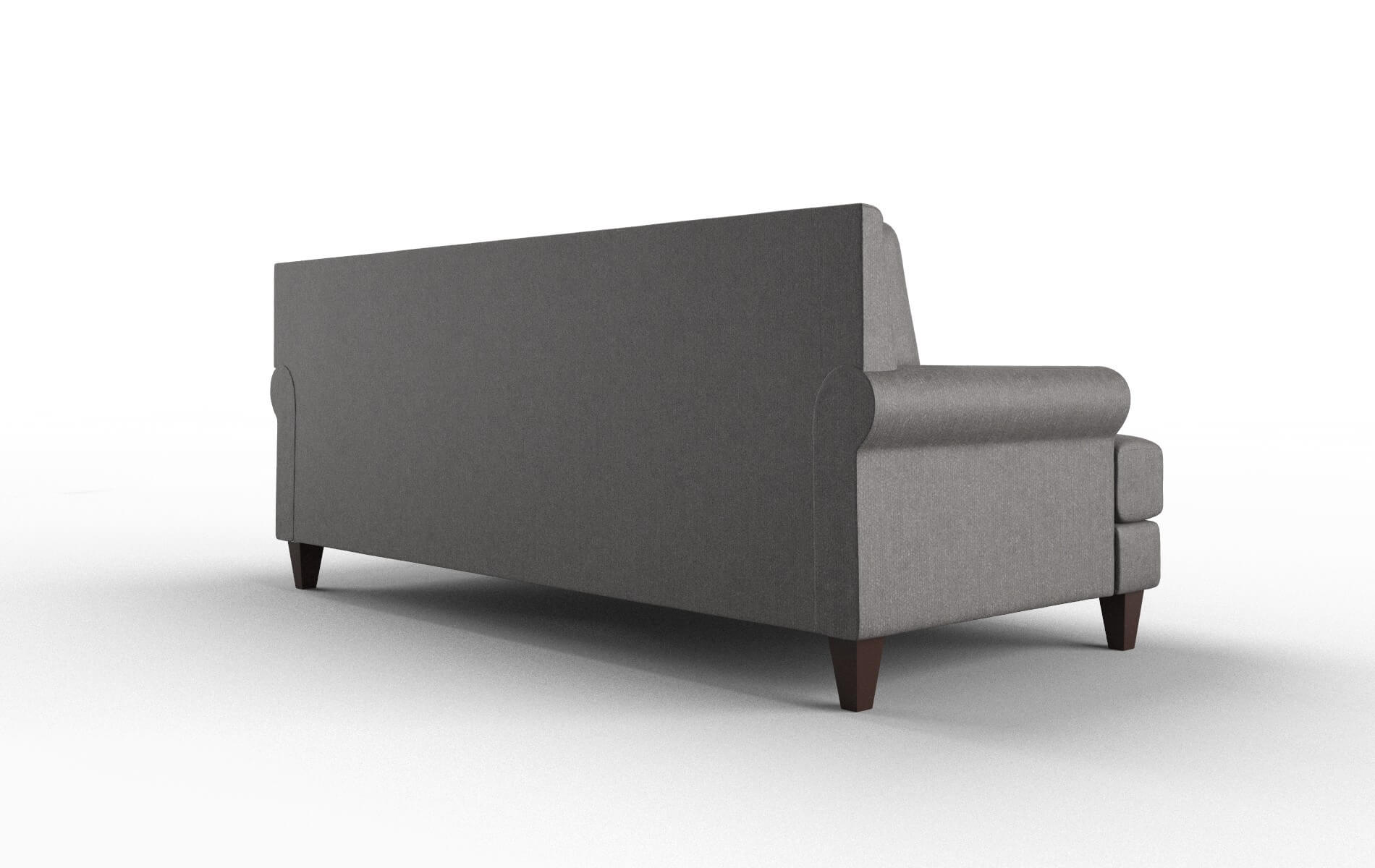 Stockholm Sasha Grey Sofa espresso legs 5