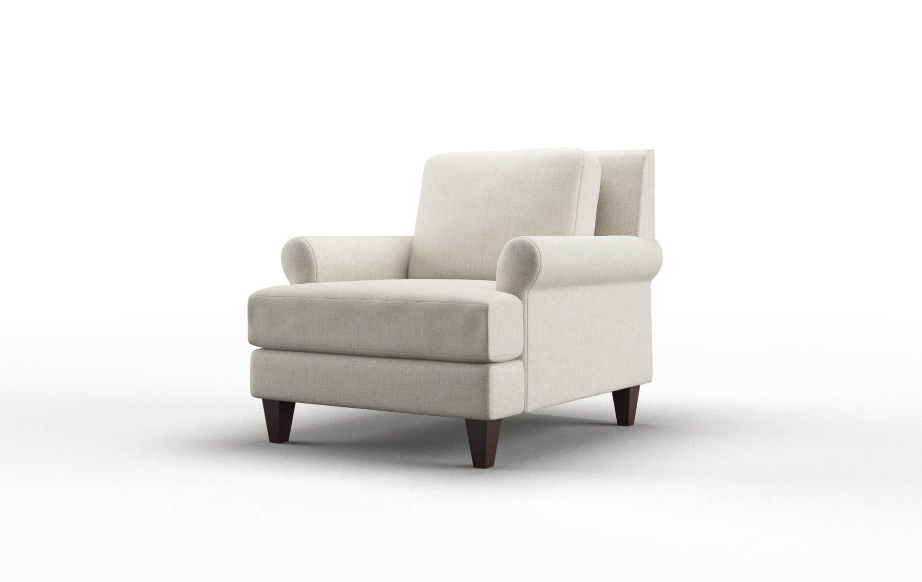 Stockholm Sasha Linen Chair espresso legs 4