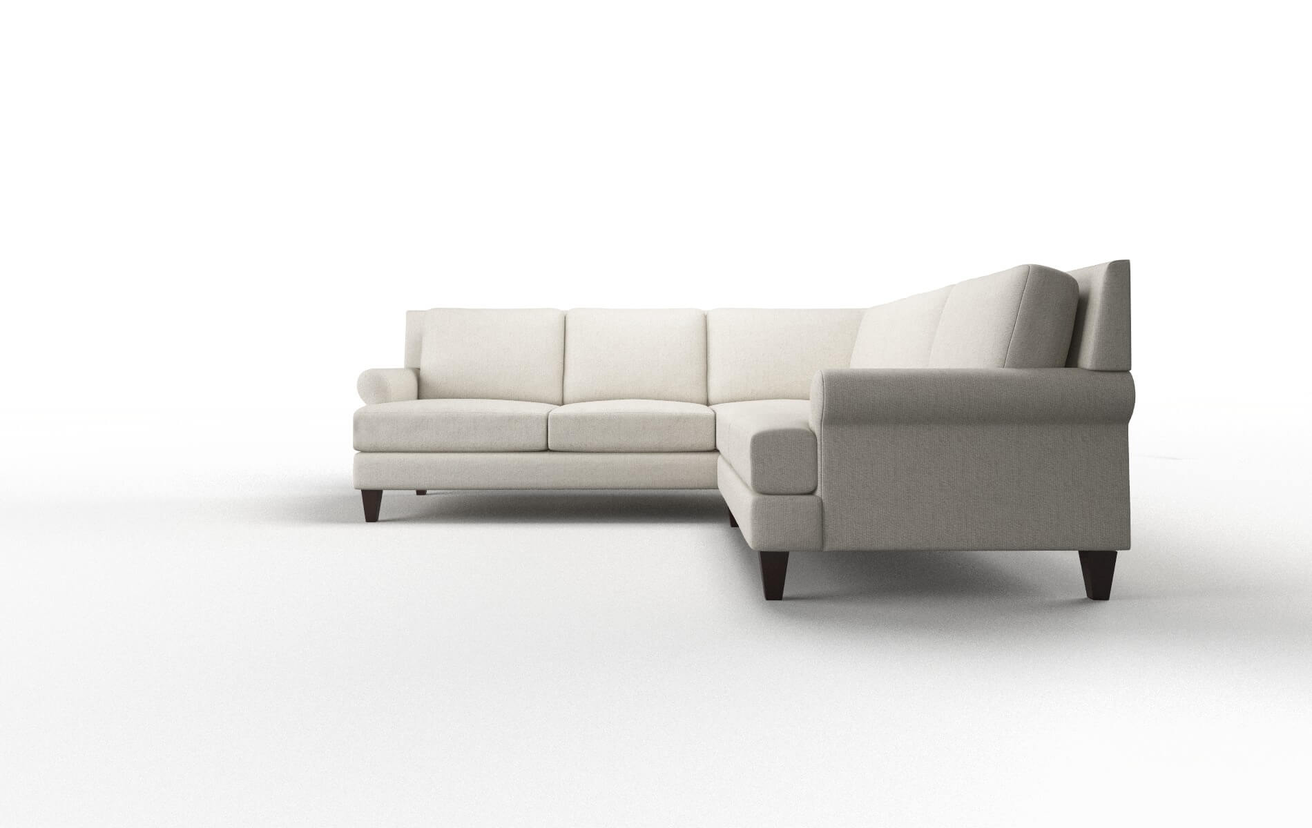 Stockholm Sasha Linen Sectional espresso legs 5