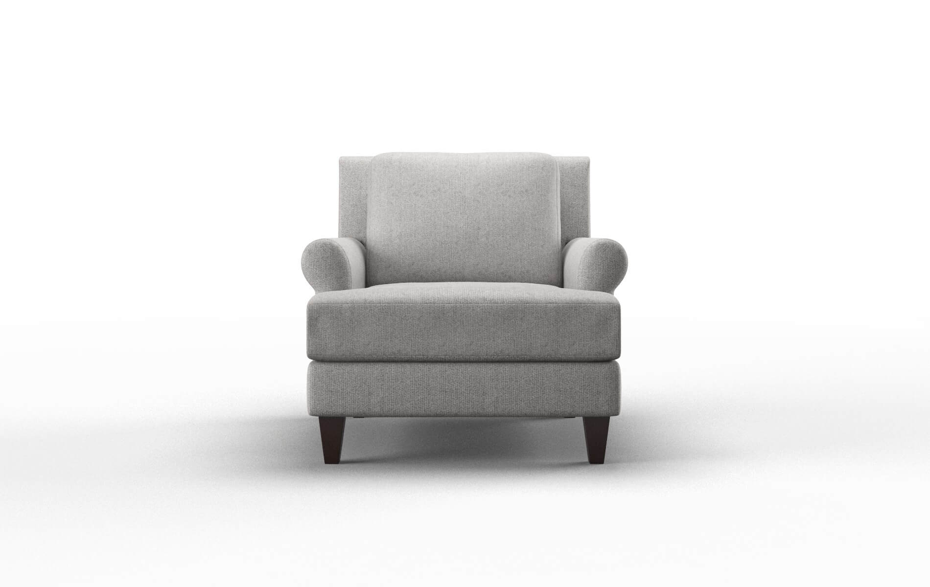 Stockholm Sasha silver Chair Espresso Legs  1