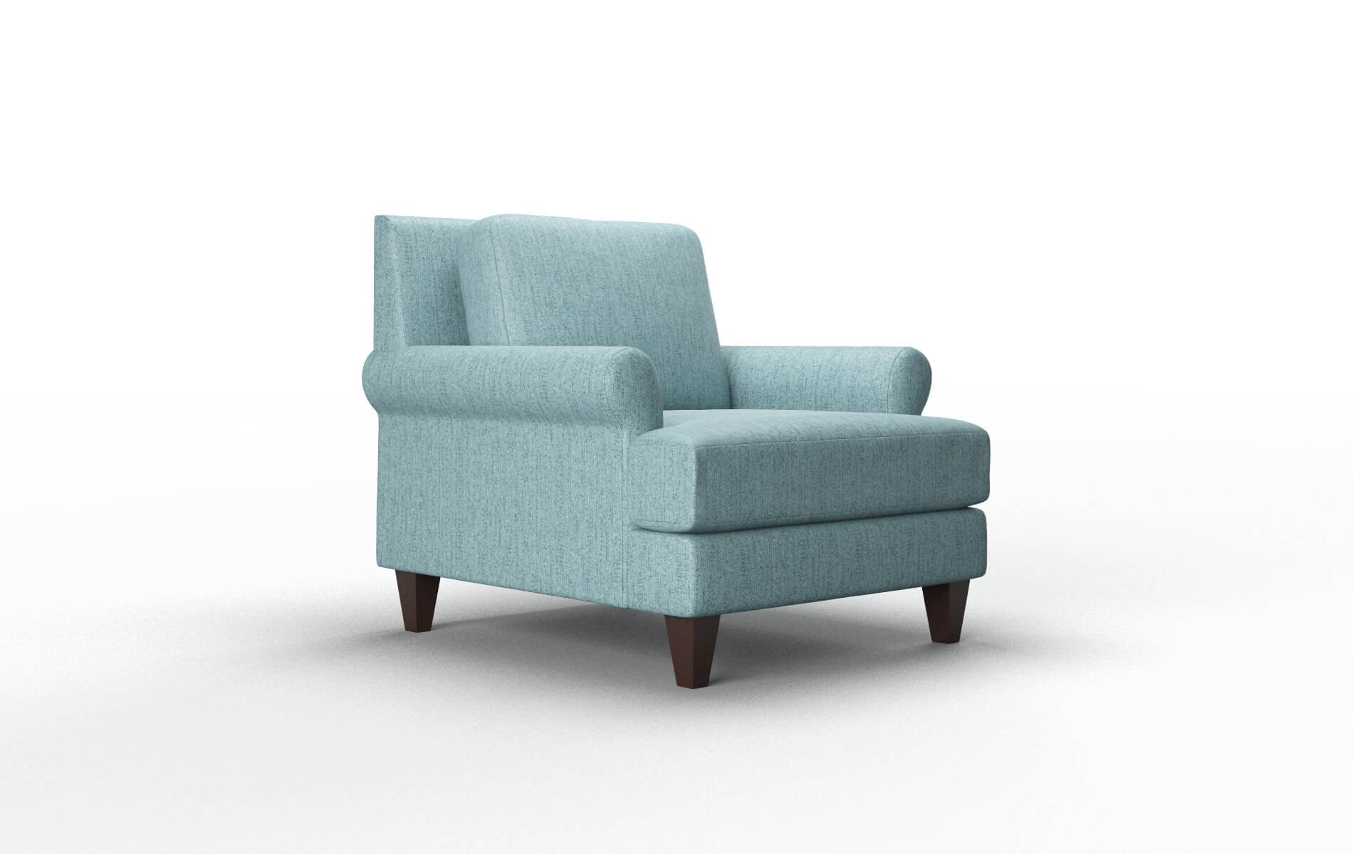 Stockholm Sasha Teal Chair espresso legs 2