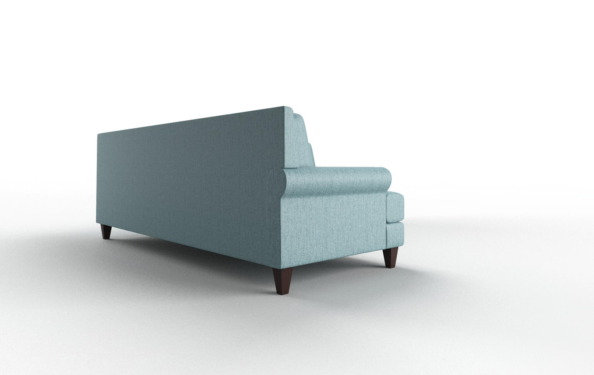 Stockholm Sasha Teal Sectional espresso legs 3